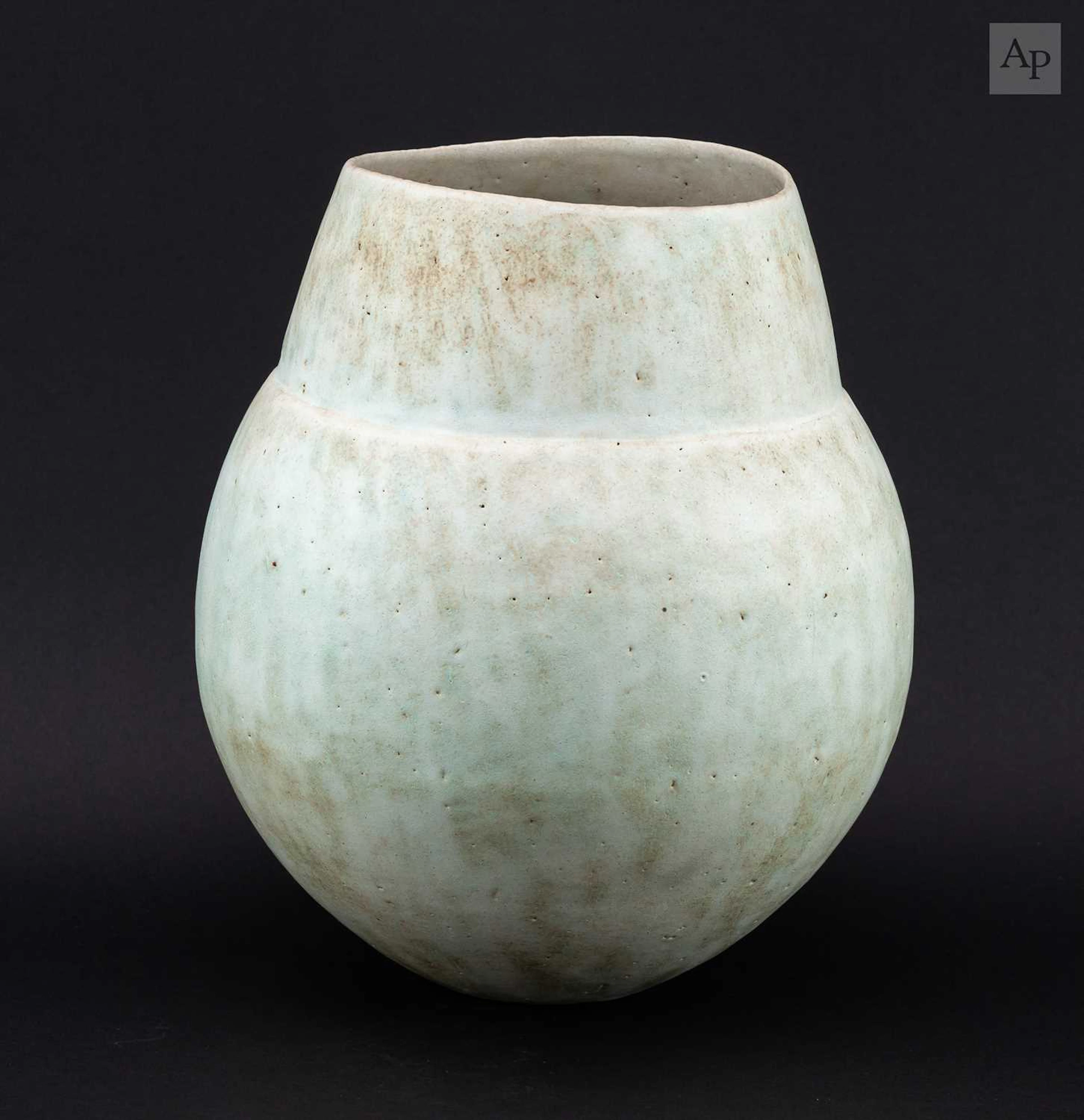 JOHN WARD (1938-2023); an ovoid stoneware shouldered...