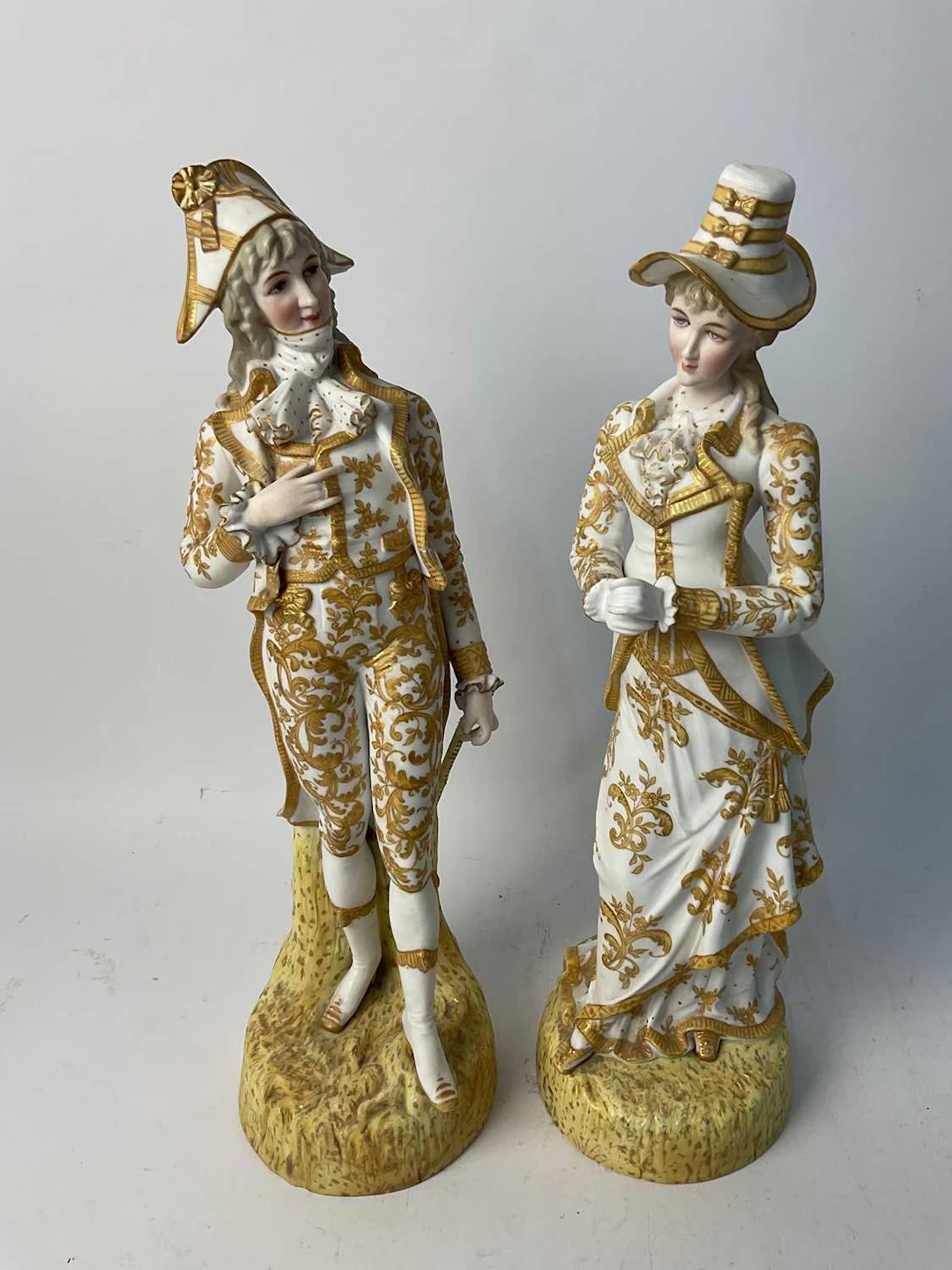 A pair of Continental ceramic figures