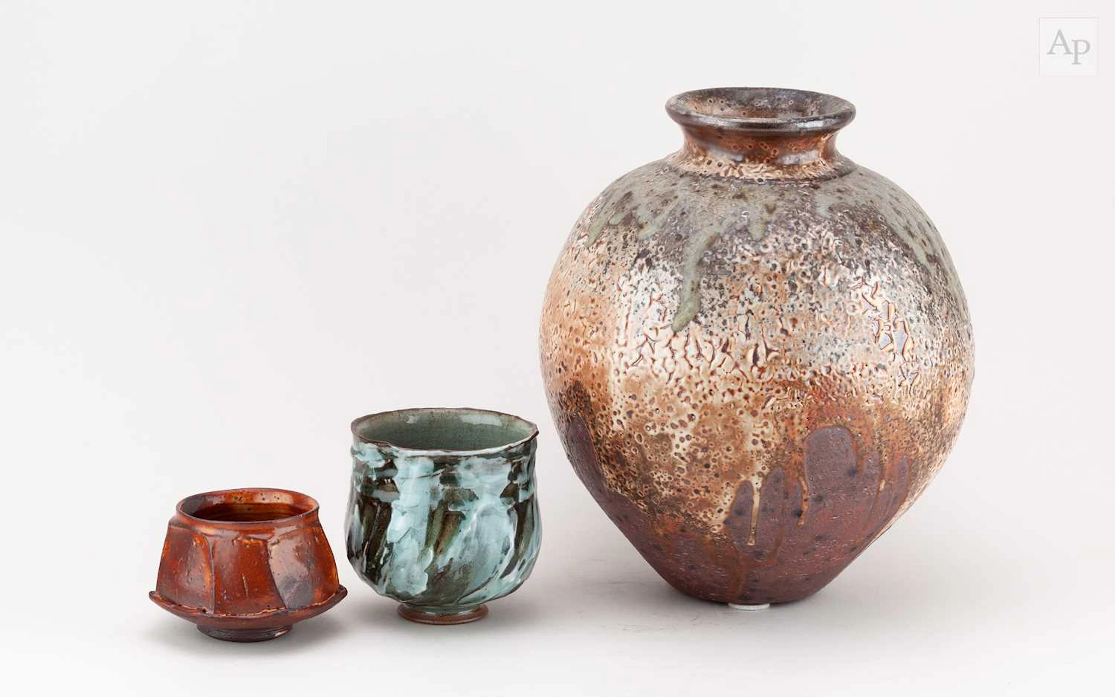 ALEX SHIMWELL (born 1980); a globular stoneware jar...