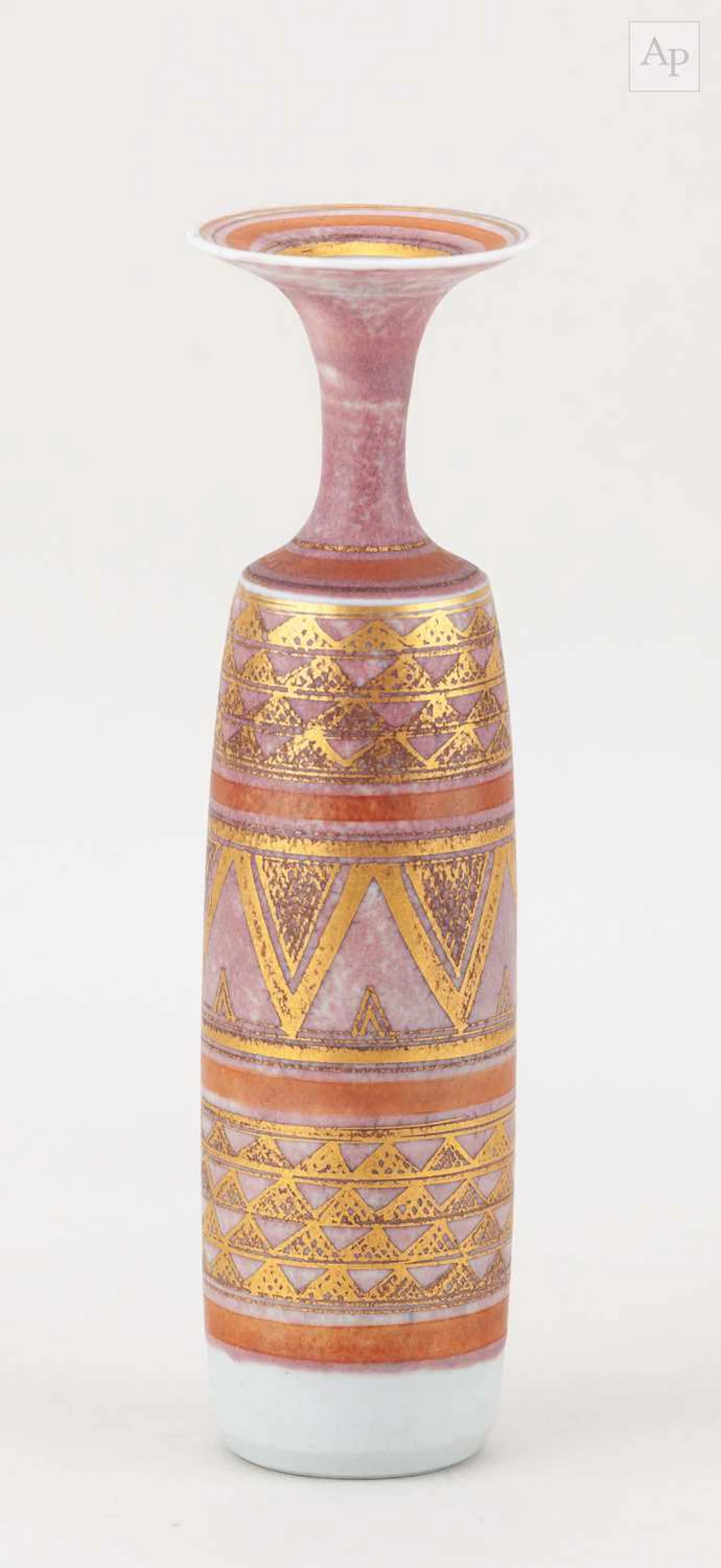 MARY RICH (1940-2022); a tall porcelain bottle with...