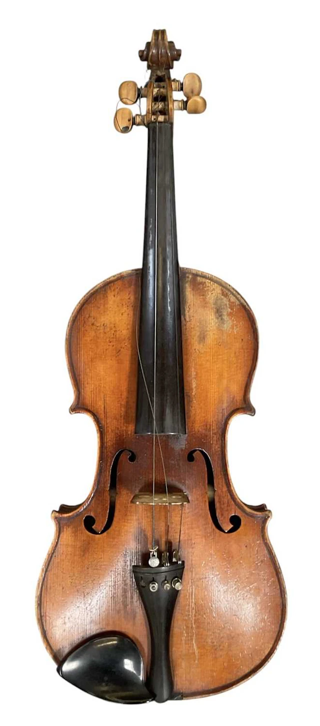 An early 20th century full-size German violin with two-piece back