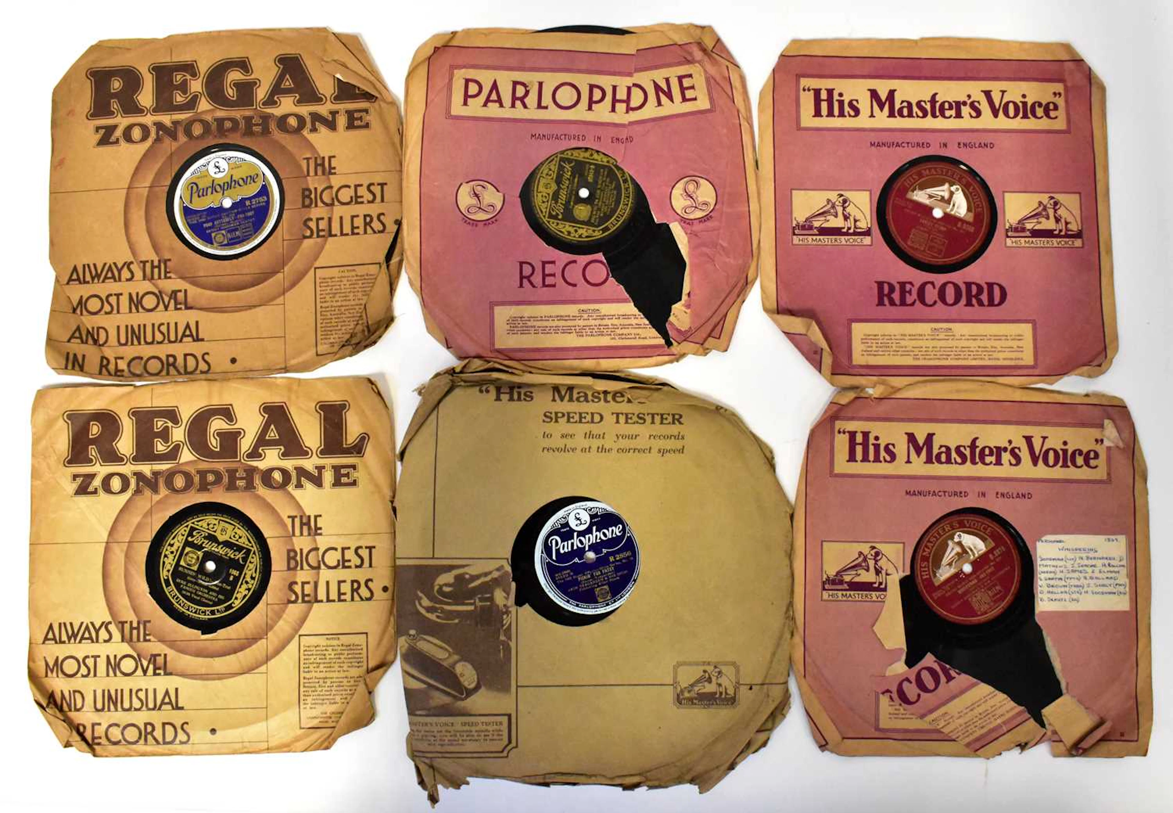 A quantity of 78rpm records