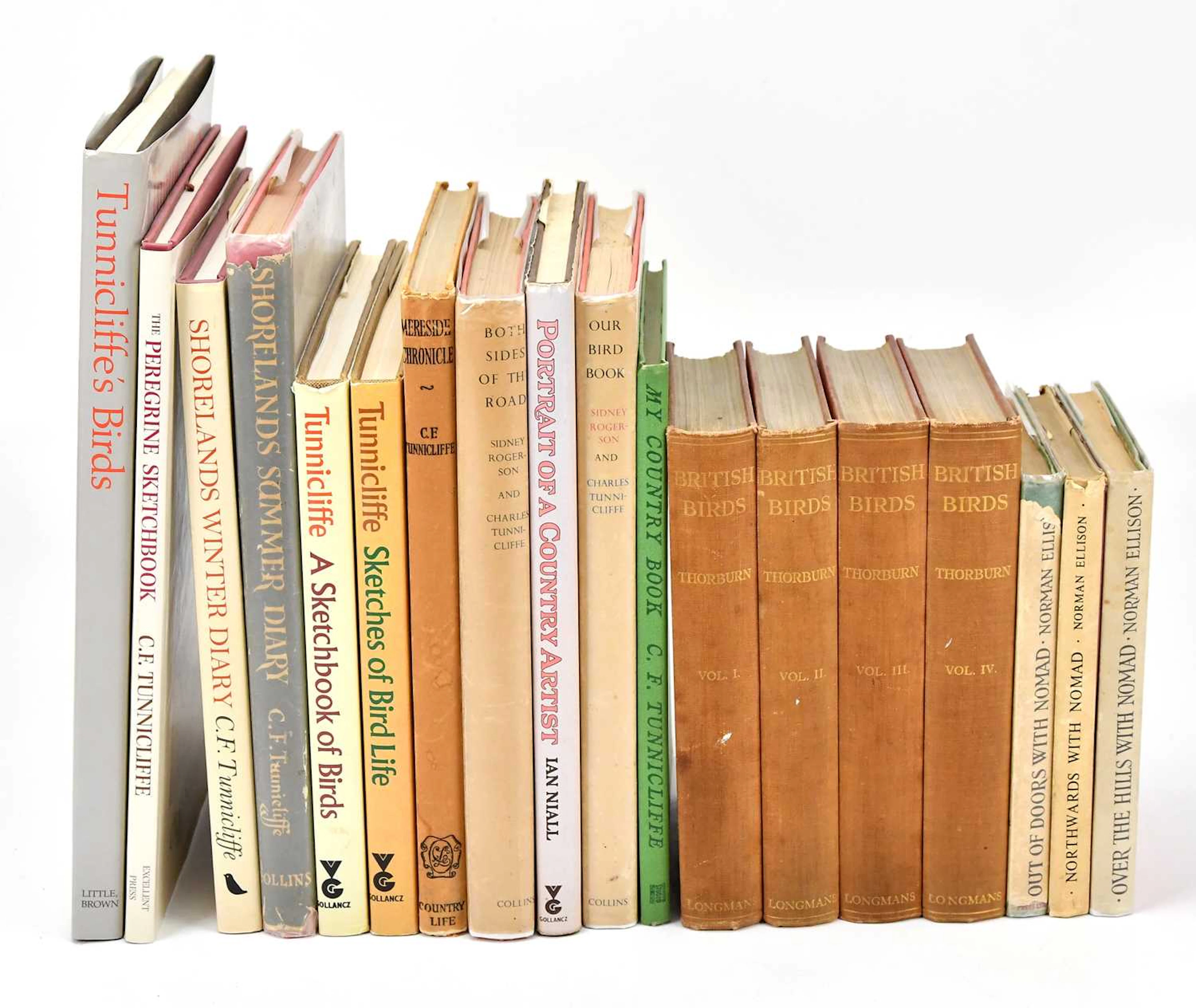 CHARLES TUNNICLIFFE; a collection of nineteen books...