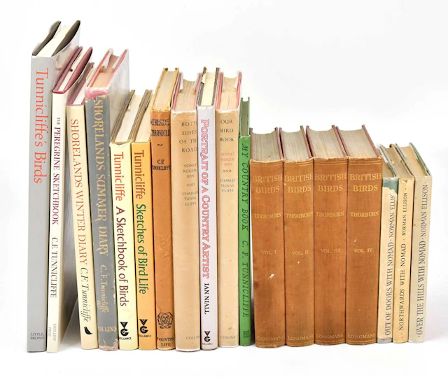 CHARLES TUNNICLIFFE; a collection of nineteen books...