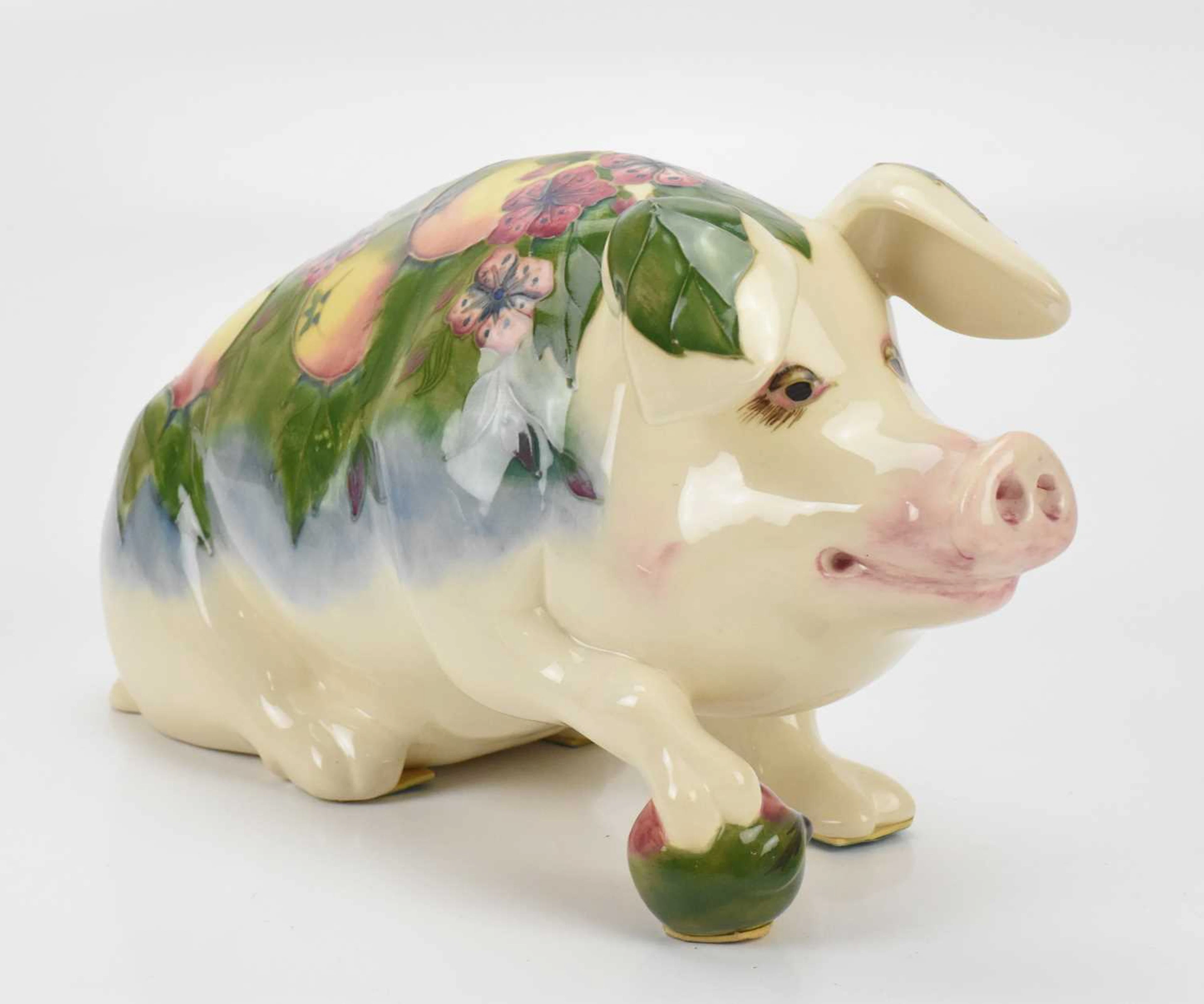 ROGER MITCHELL FOR MOORCROFT; a model of 'Peter the Pig'...