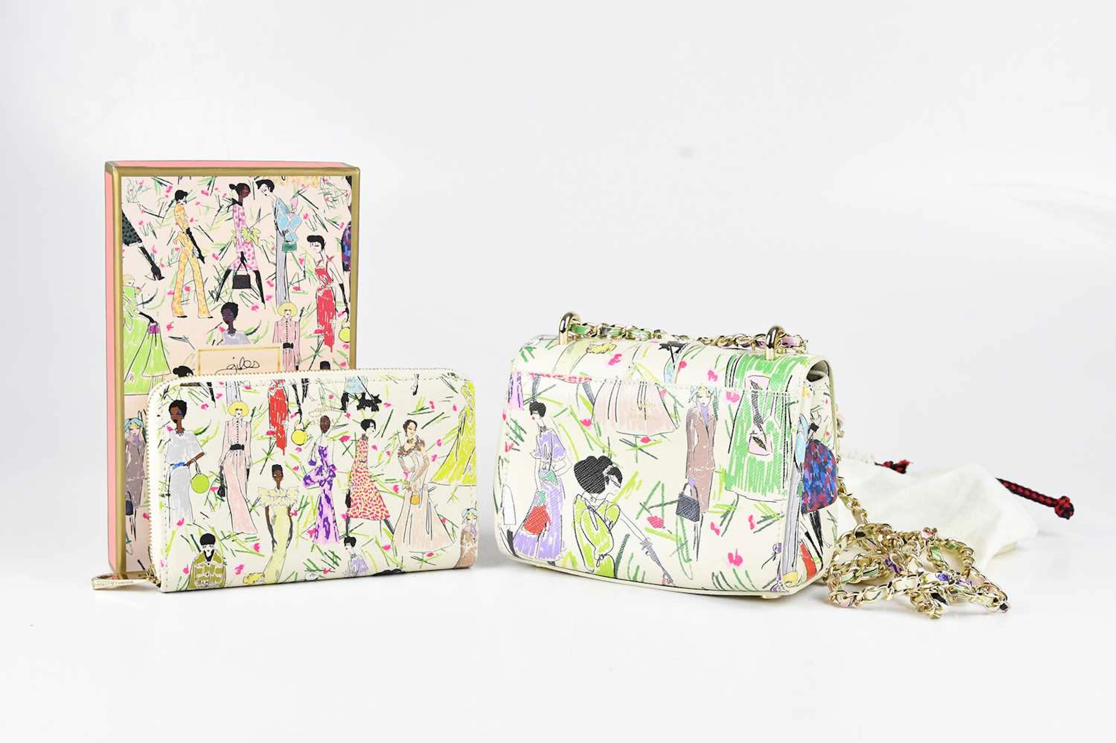 ASPINAL; a multicoloured Saffiano leather limited edition...