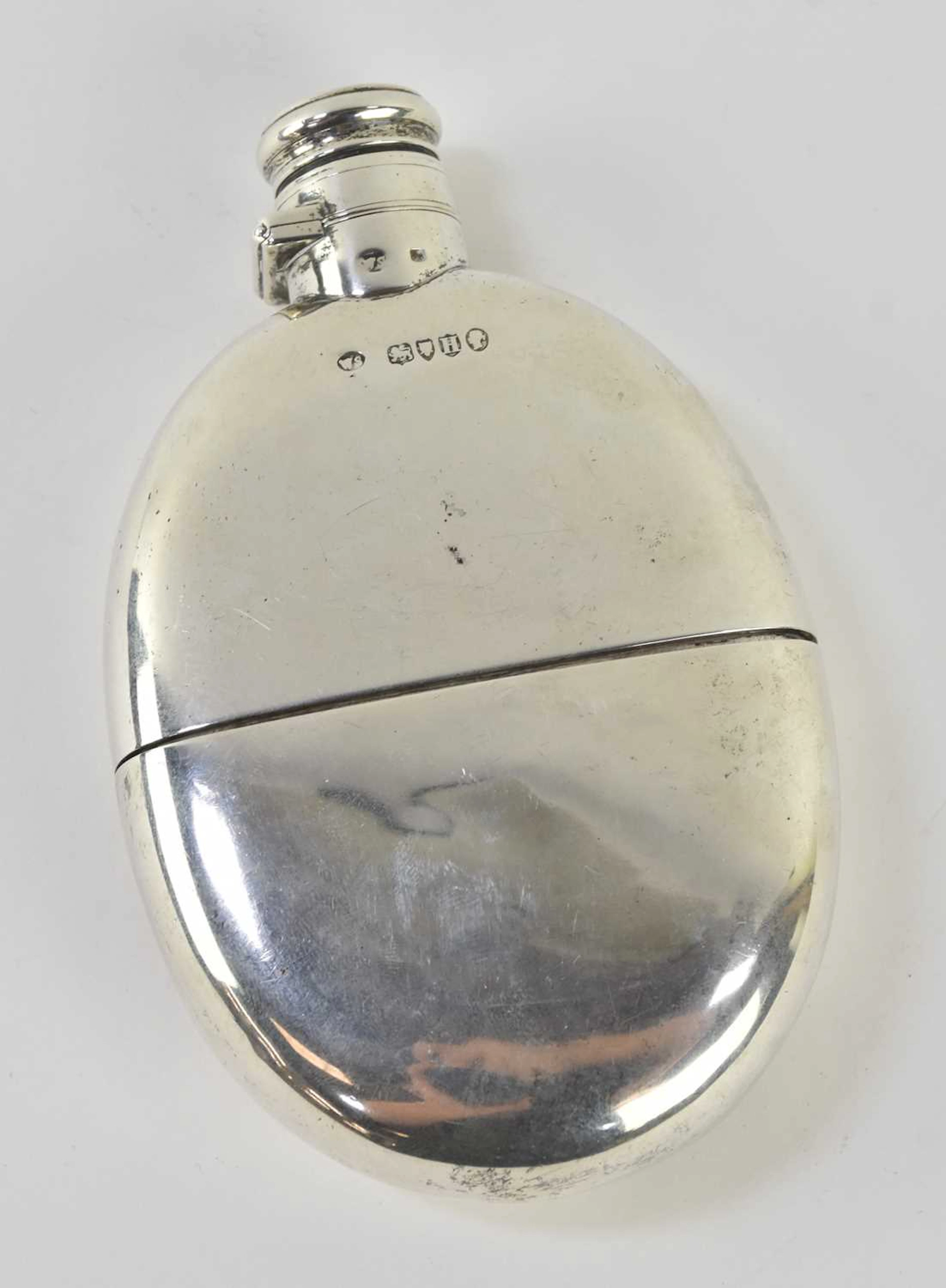A Victorian hallmarked silver flask
