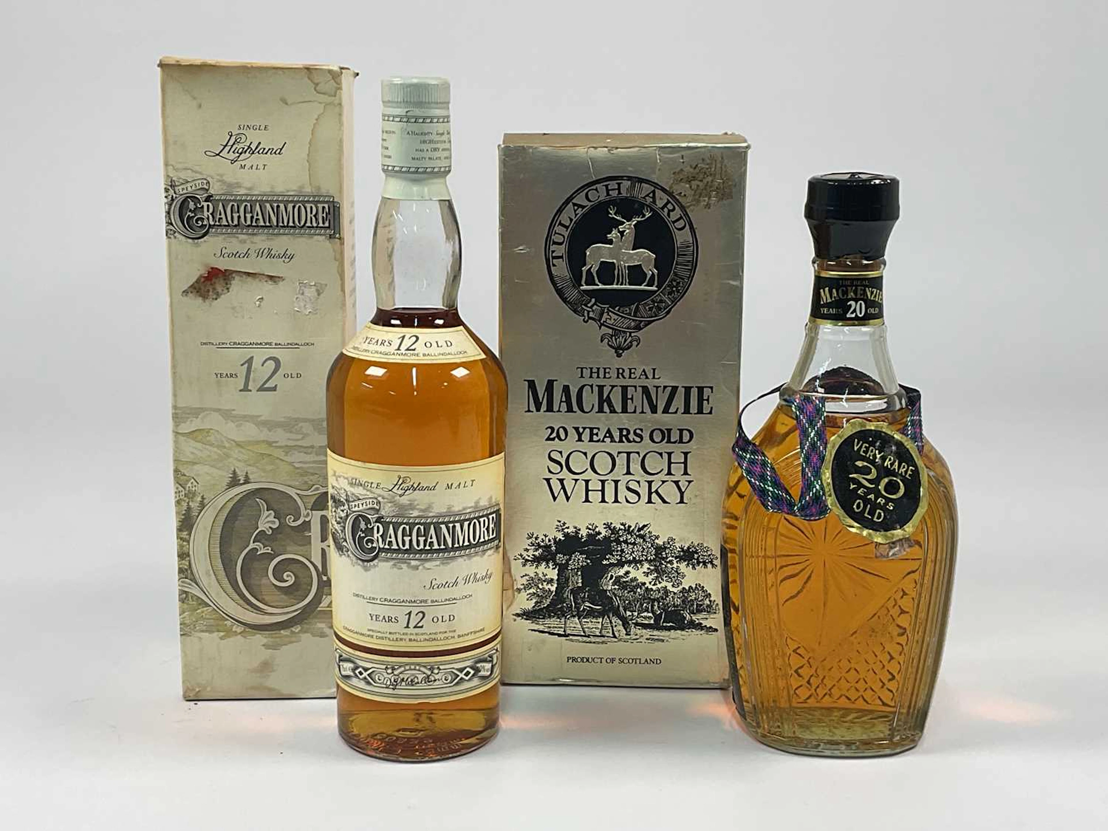 WHISKY; a bottle of The Real MacKenzie 20 year old Scotch whisky 75cl