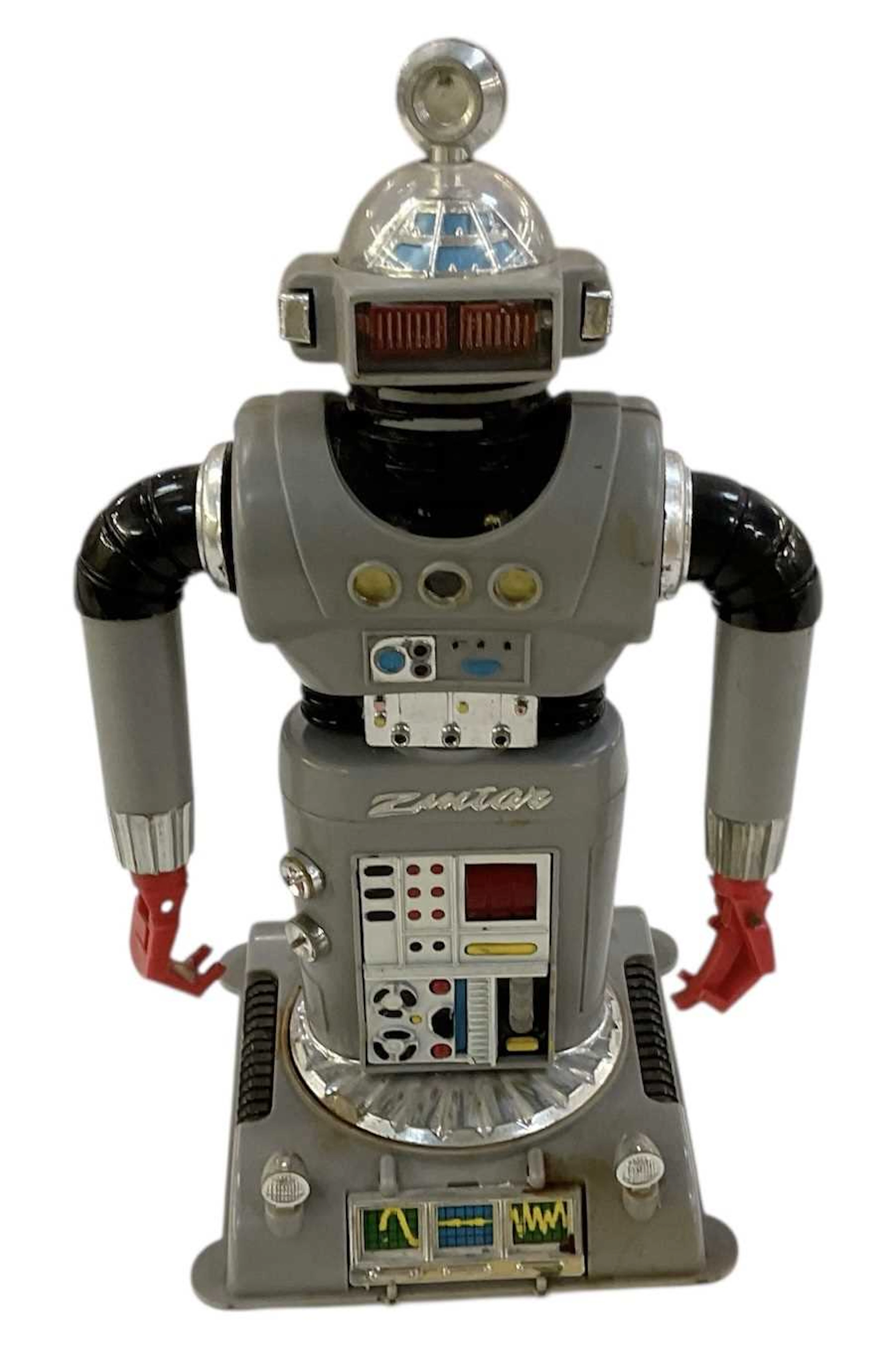 A vintage boxed 'Zeroids' robot