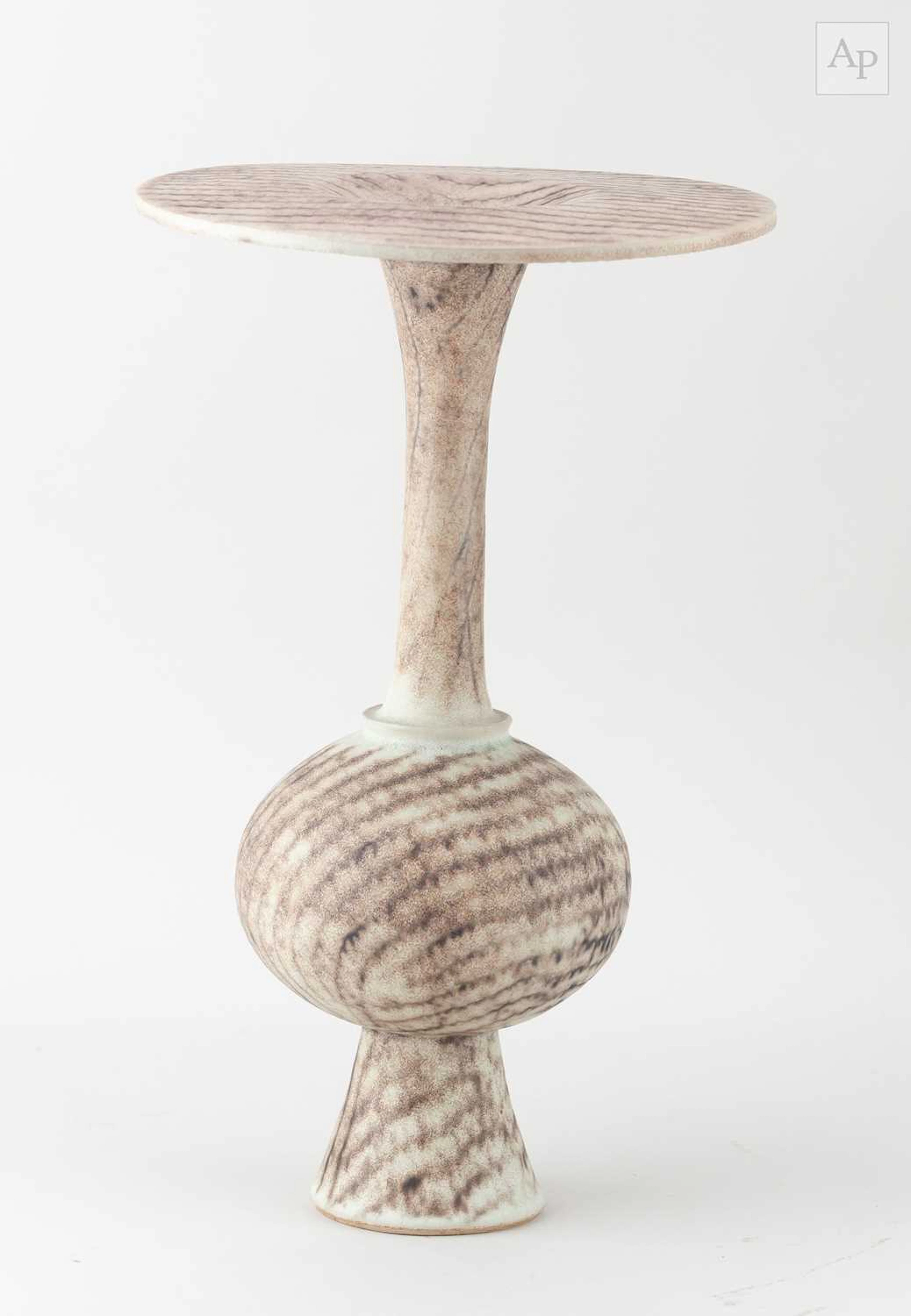 PETER COSENTINO (1951-2018); a tall stoneware bottle with bulbous body