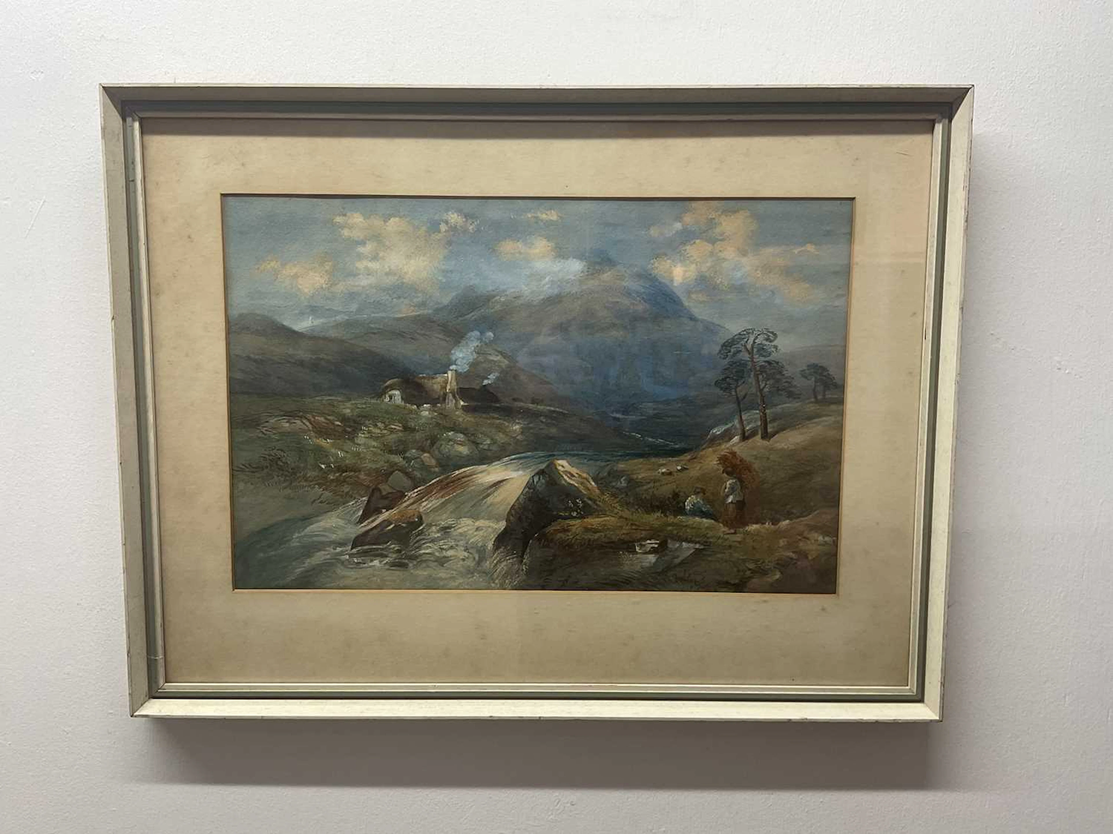 UNATTRIBUTED; a watercolour of a mountainous landscape scene