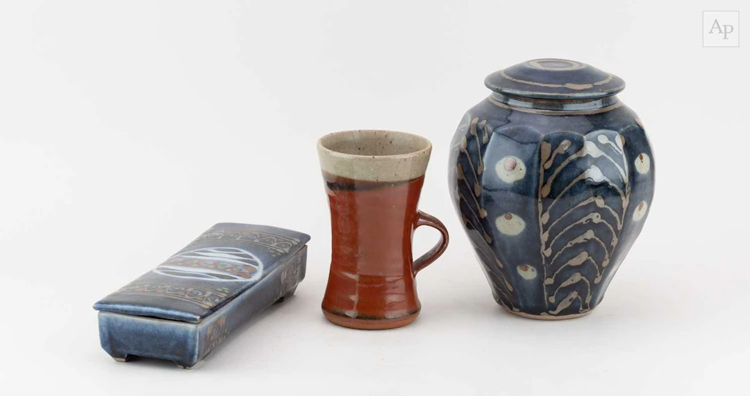 DAVID FRITH (born 1943) for Brookhouse Pottery; a faceted...