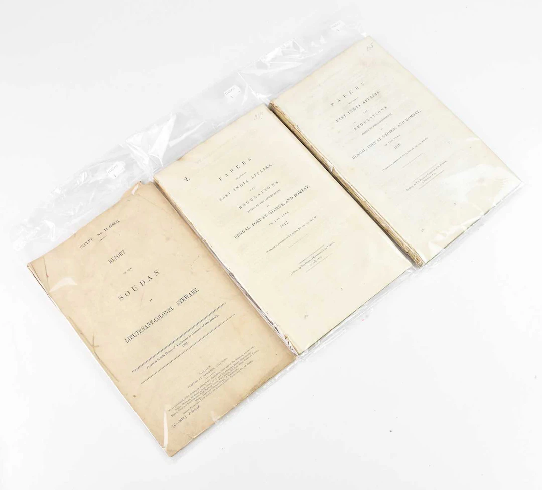 PAPERS RELATING TO EAST INDIA AFFAIRS VIZ REGULATIONS...