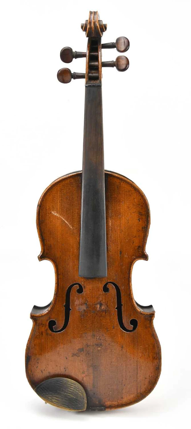 A full size German violin