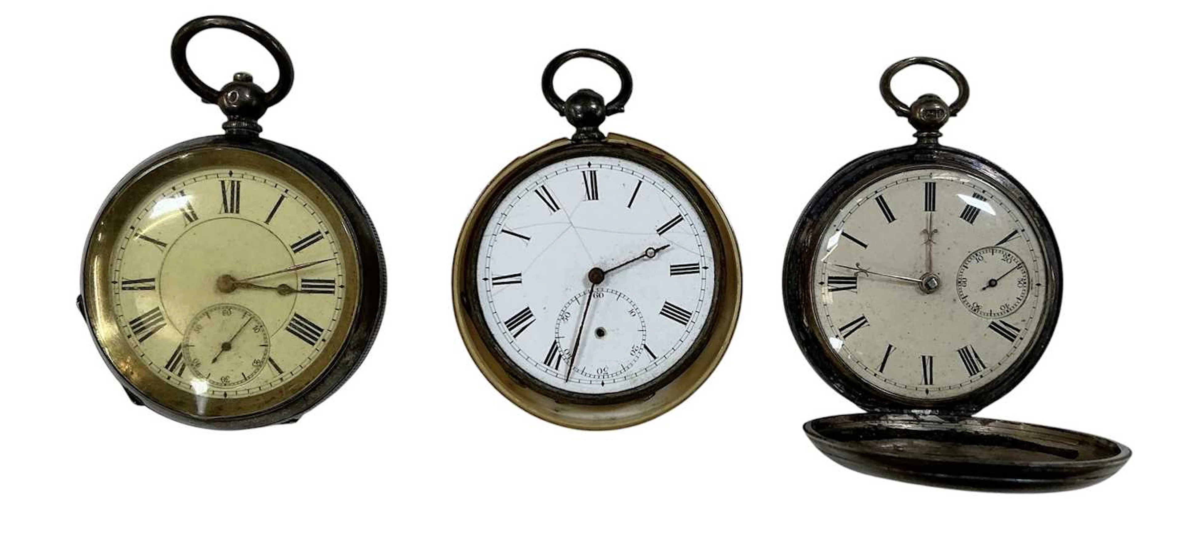 A Victorian hallmarked silver cased full hunter pocket watch