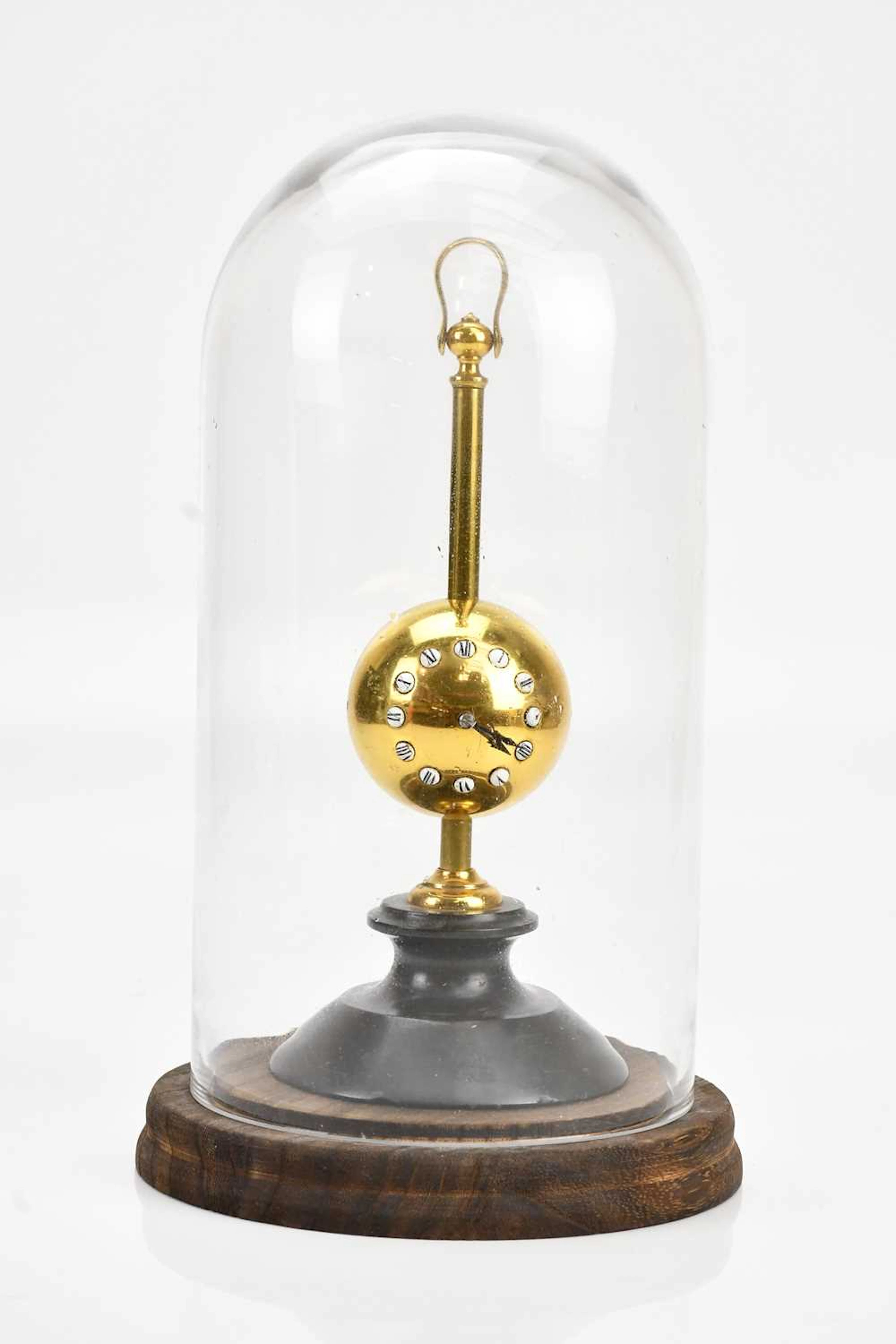 An unusual late Victorian German adjustable ball mantel...