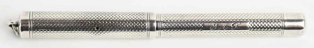PARKER; a 1960s 925 silver 75 Cisele fountain pen