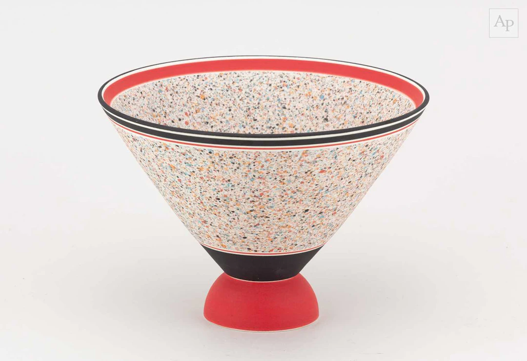 GRAHAM WILLIAMSON (born 1949); a conical porcelain bowl...