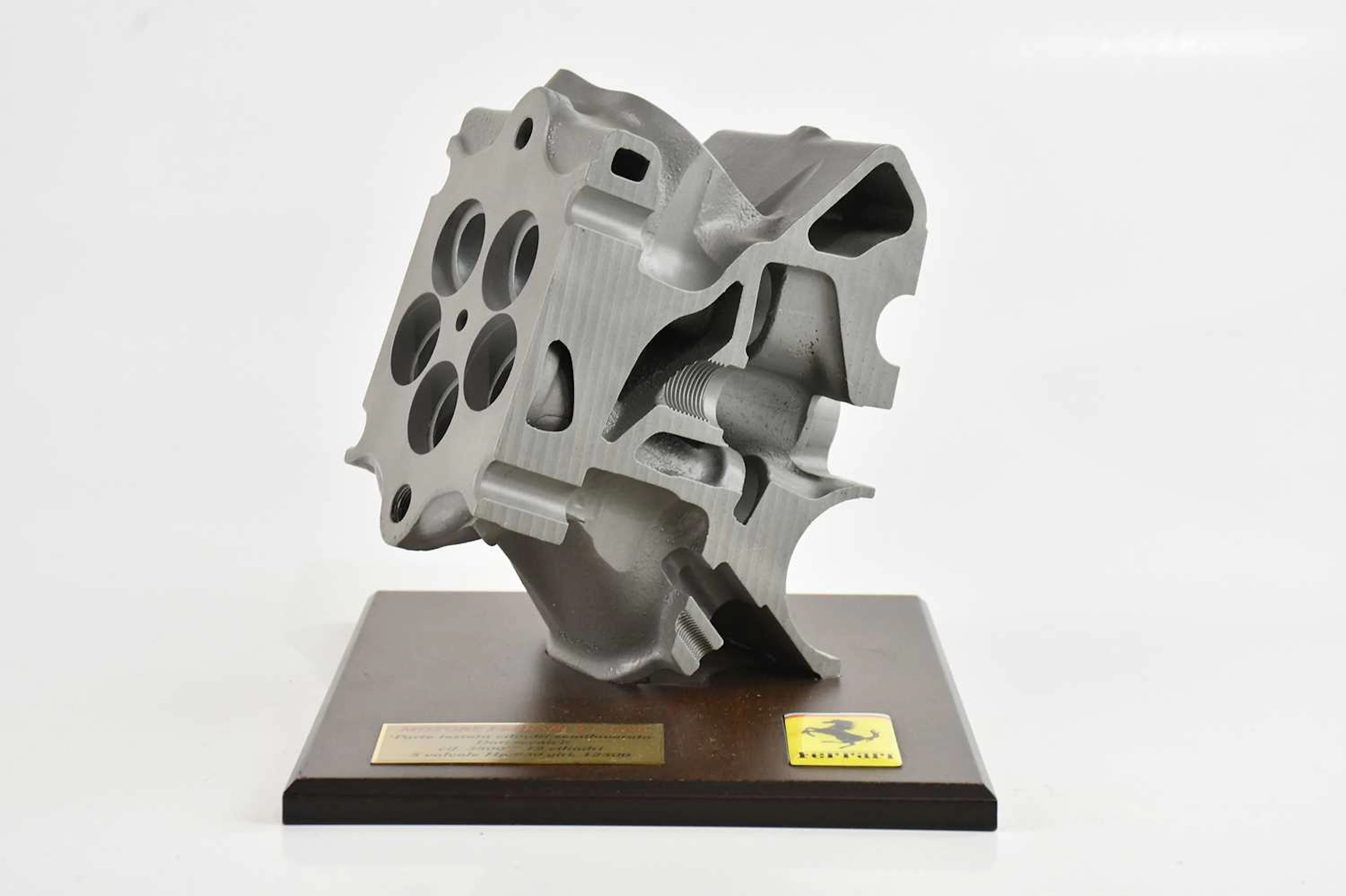 FERRARI; a Motore Ferrari F1-1990 engine part desk piece
