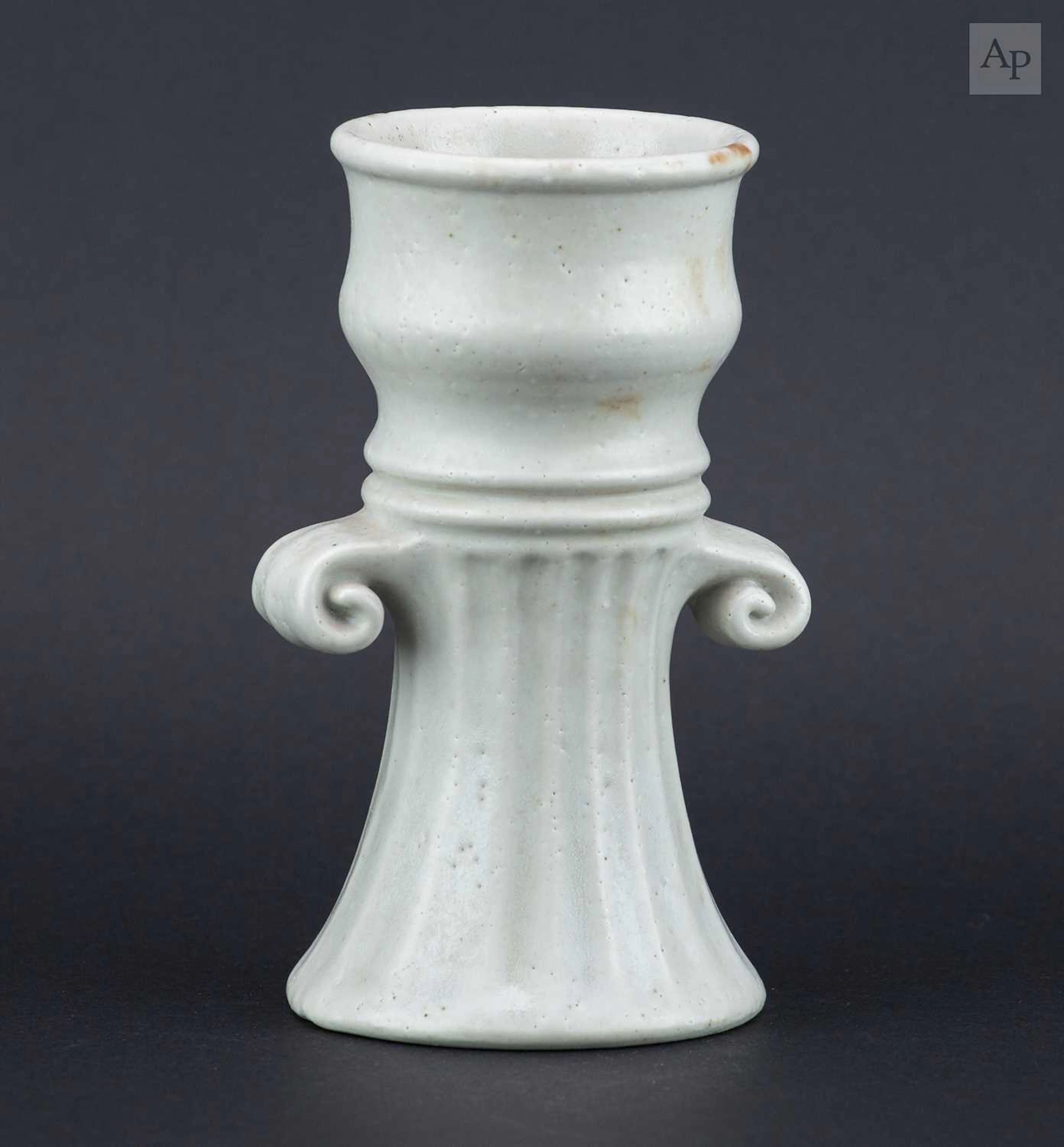 DAN ARBEID (1928-2010); a waisted porcelain vase...