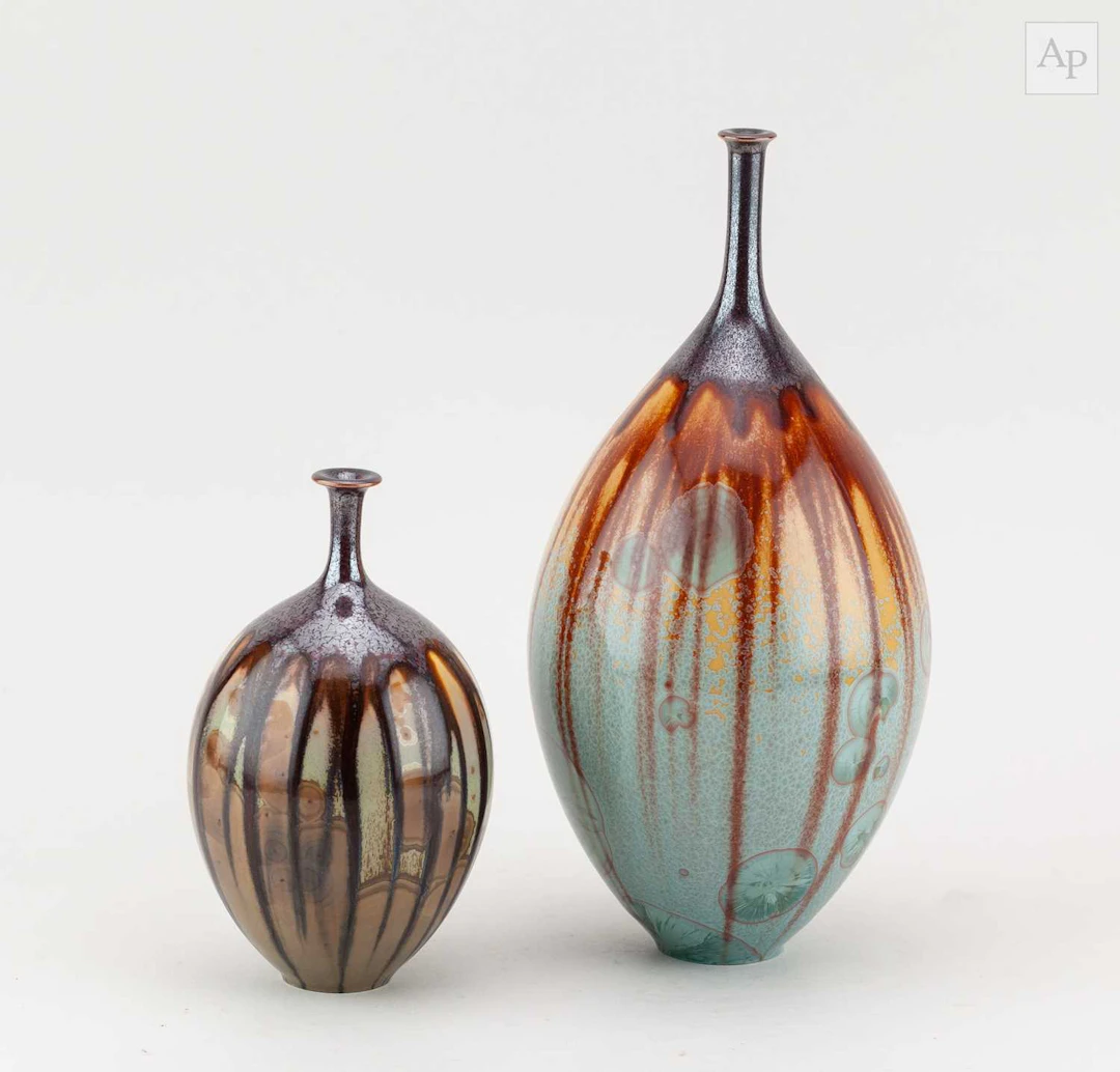 RICHARD BIDEAU (born 1971); an ovoid porcelain bottle...