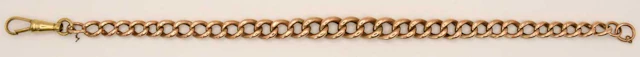 A 9ct rose gold belcher link bracelet