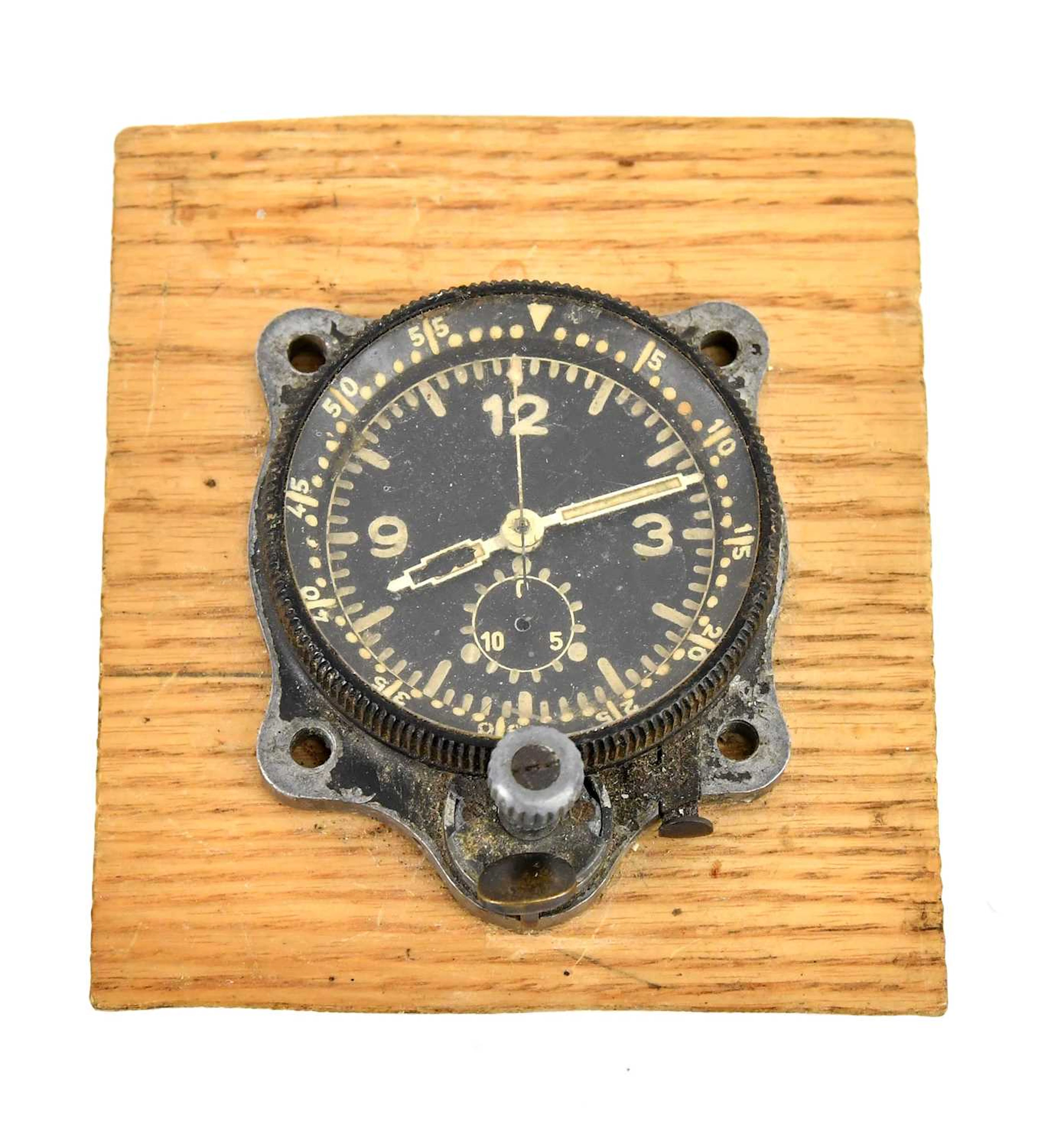A Luftwaffe navigator's cockpit clock