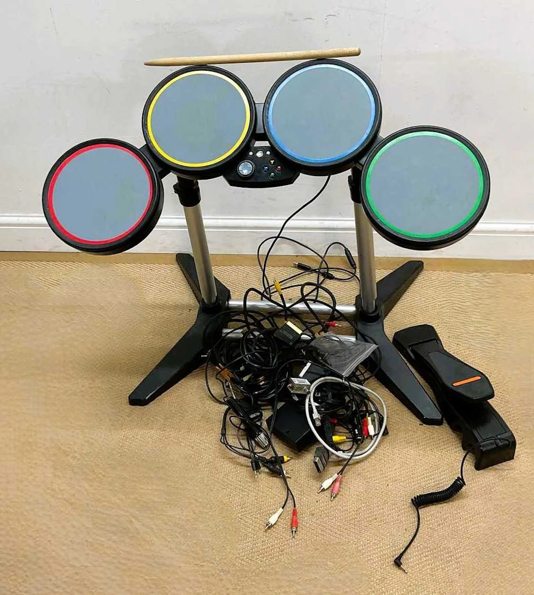 X BOX; an electronic games drum kit