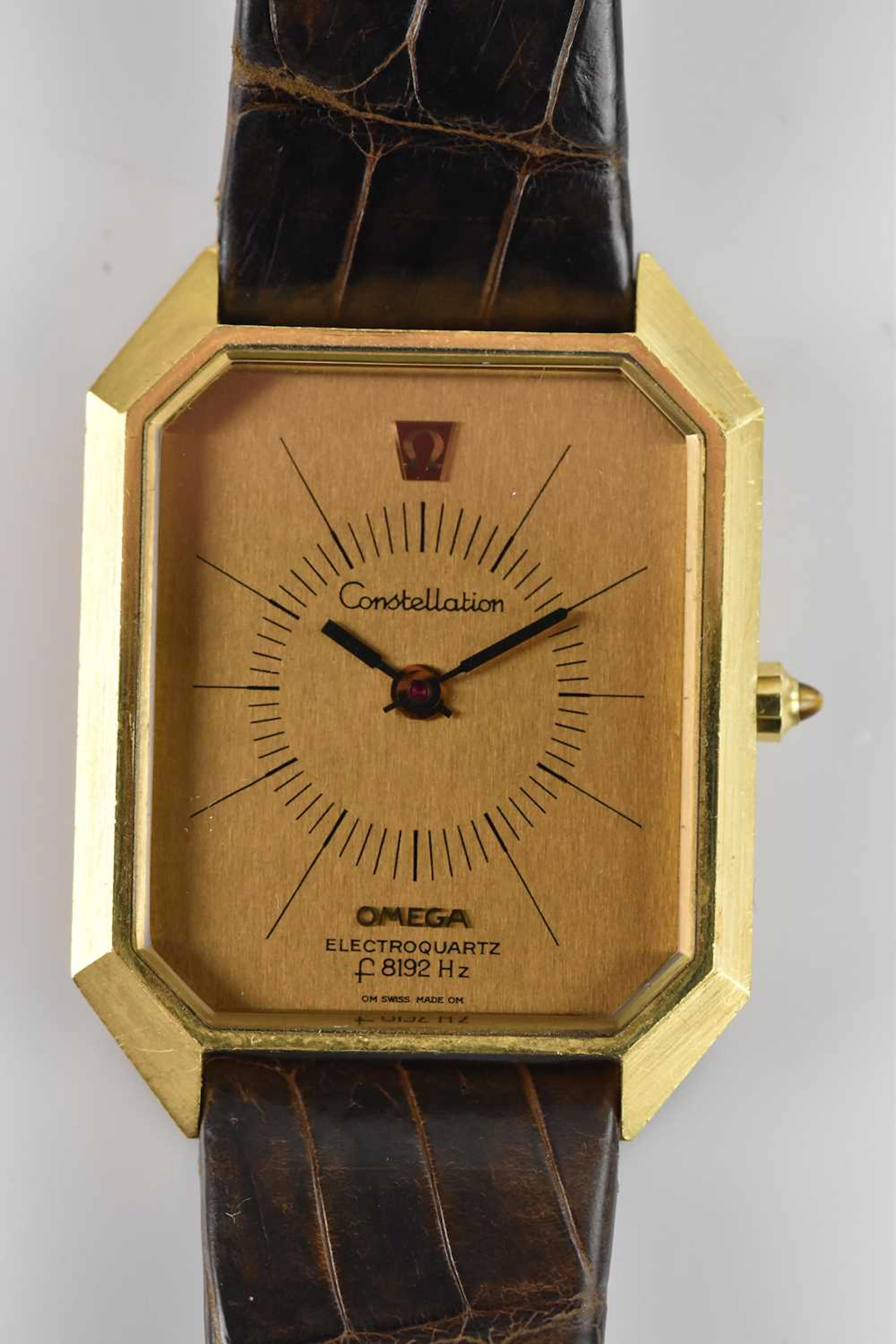 OMEGA; a rare Electroquartz Constellation 18ct gold cased wristwatch