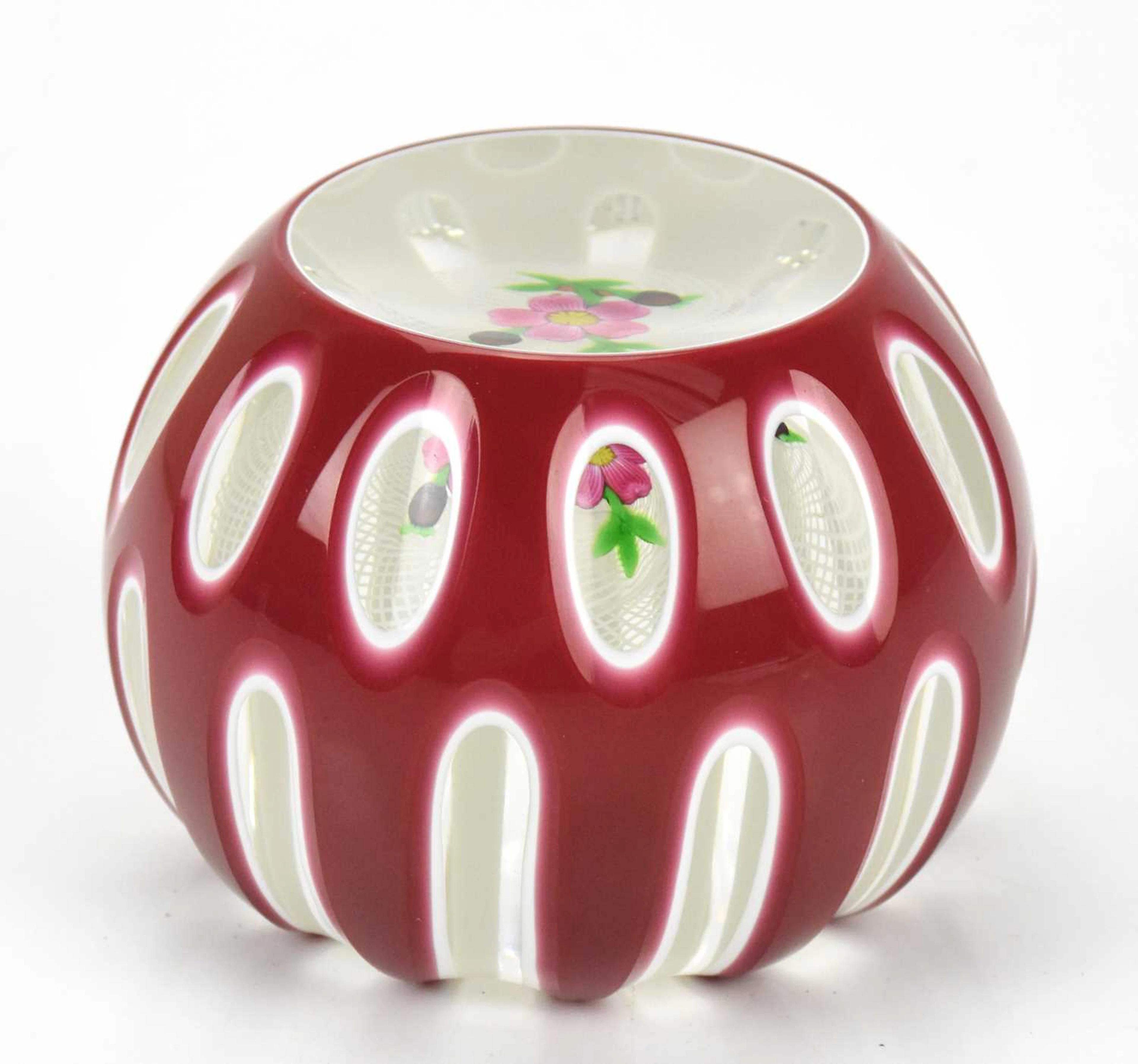 PERTHSHIRE; a rare double overlay paperweight
