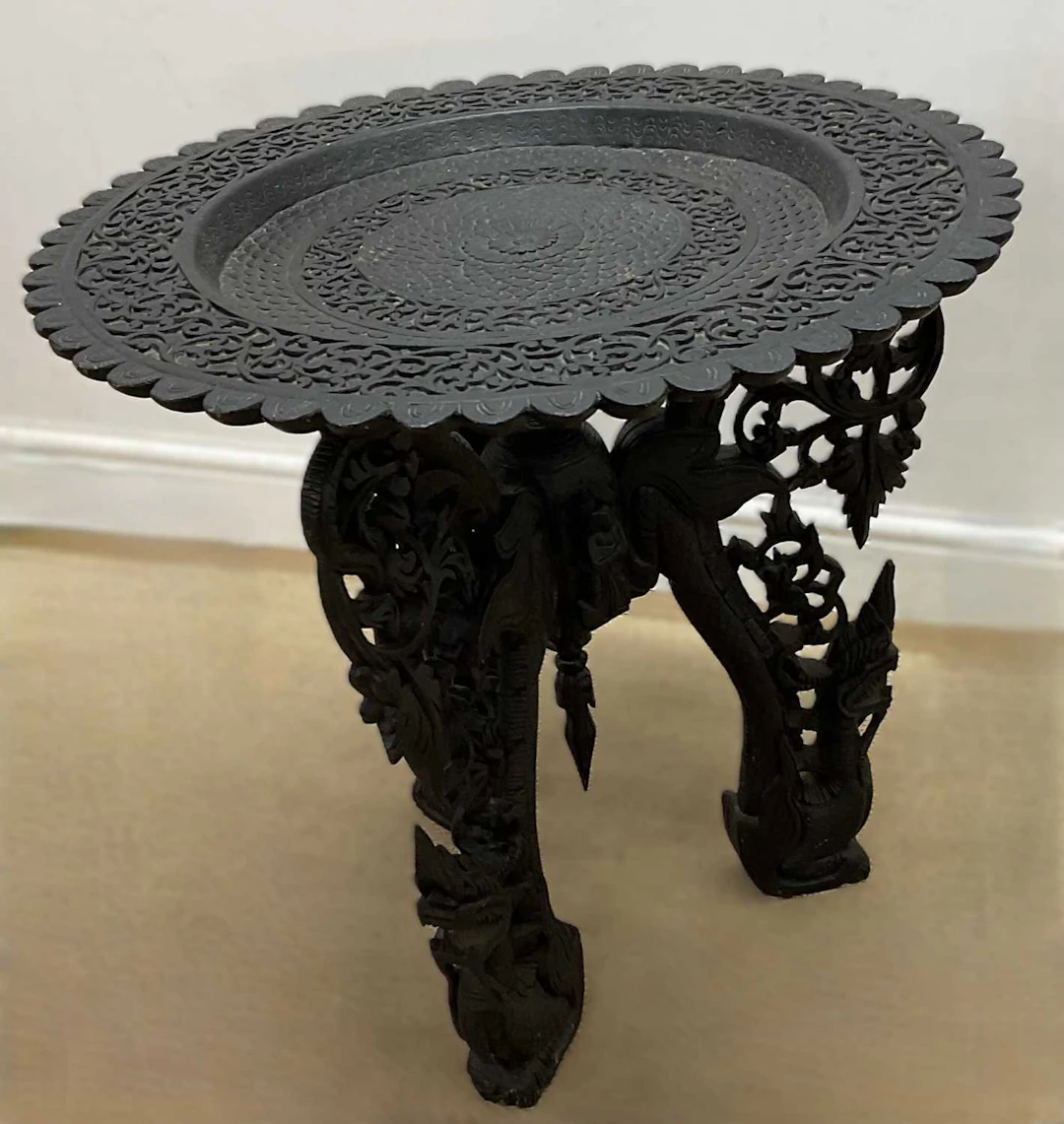 A Burmese Benares style table