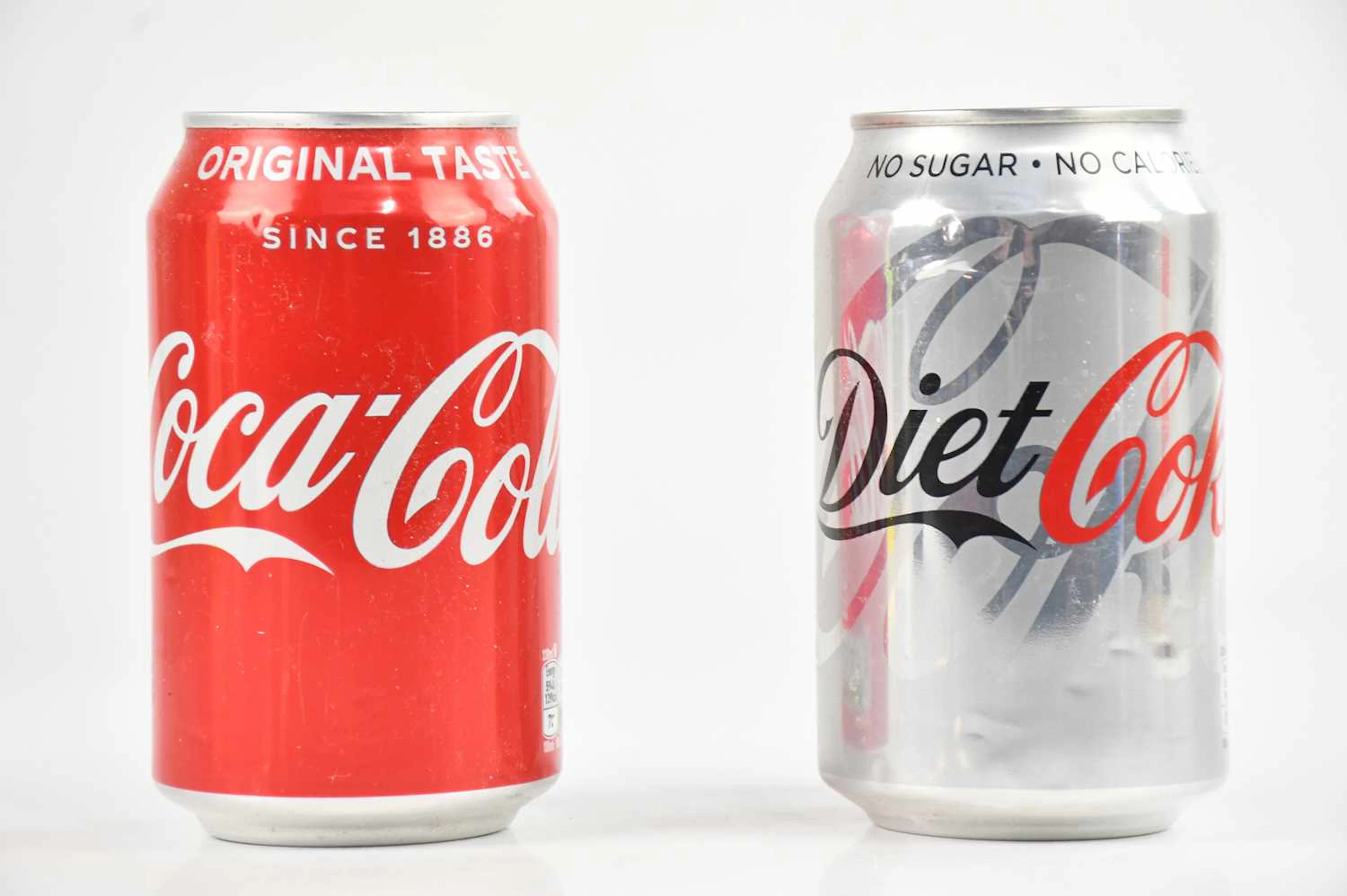 DAMIEN HIRST (born 1965); a regular and a diet Coke can