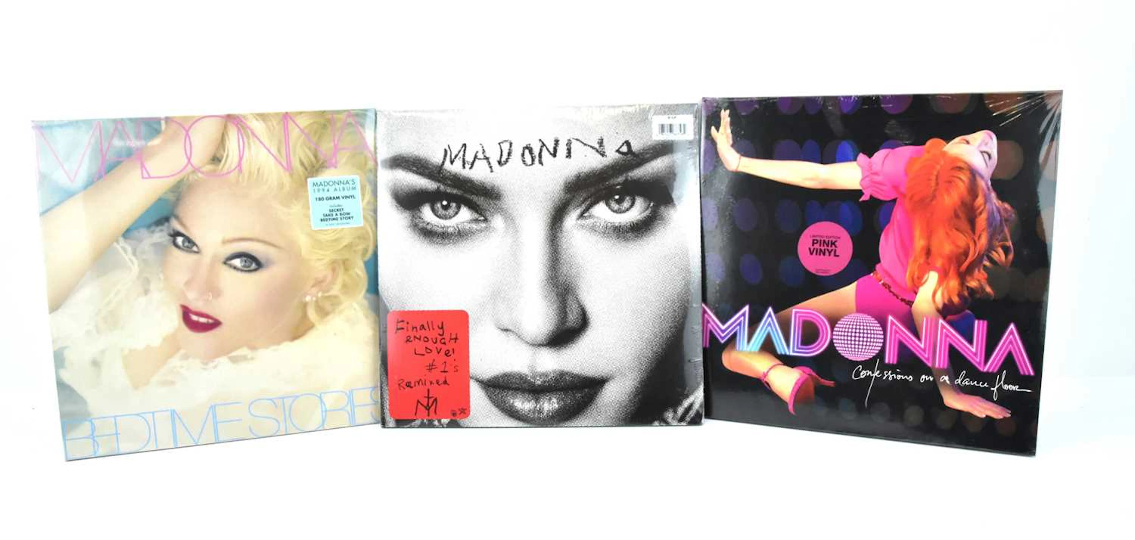 MADONNA; three sealed albums comprising 'Bedtime Stories'