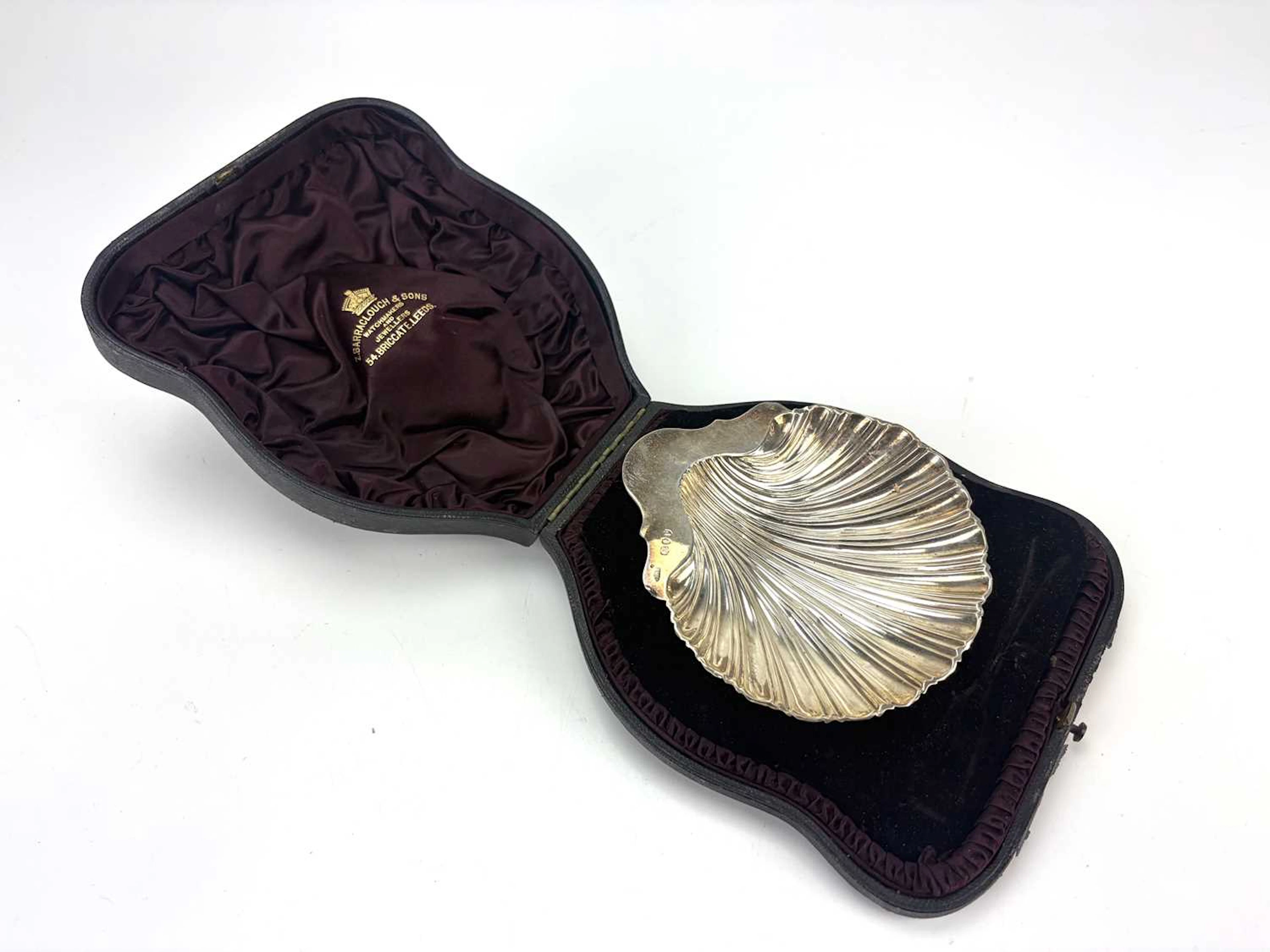 JOSIAH WILLIAMS & CO; a Victorian hallmarkd silver shell...