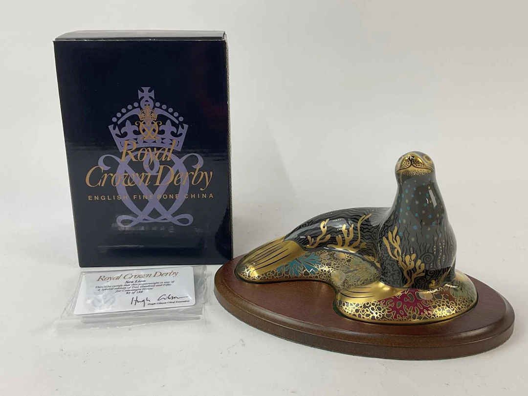 ROYAL CROWN DERBY; 'Sea Lion' figure