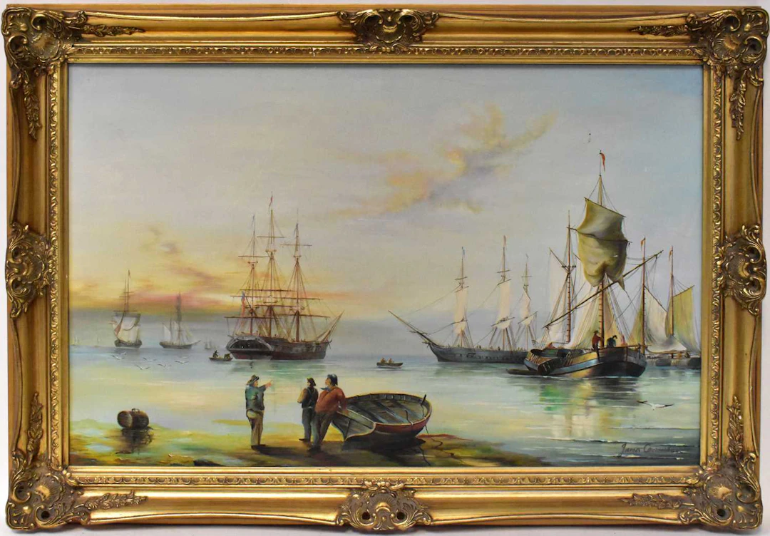 JAMES CARMICHAEL (20th century); oil on canvas