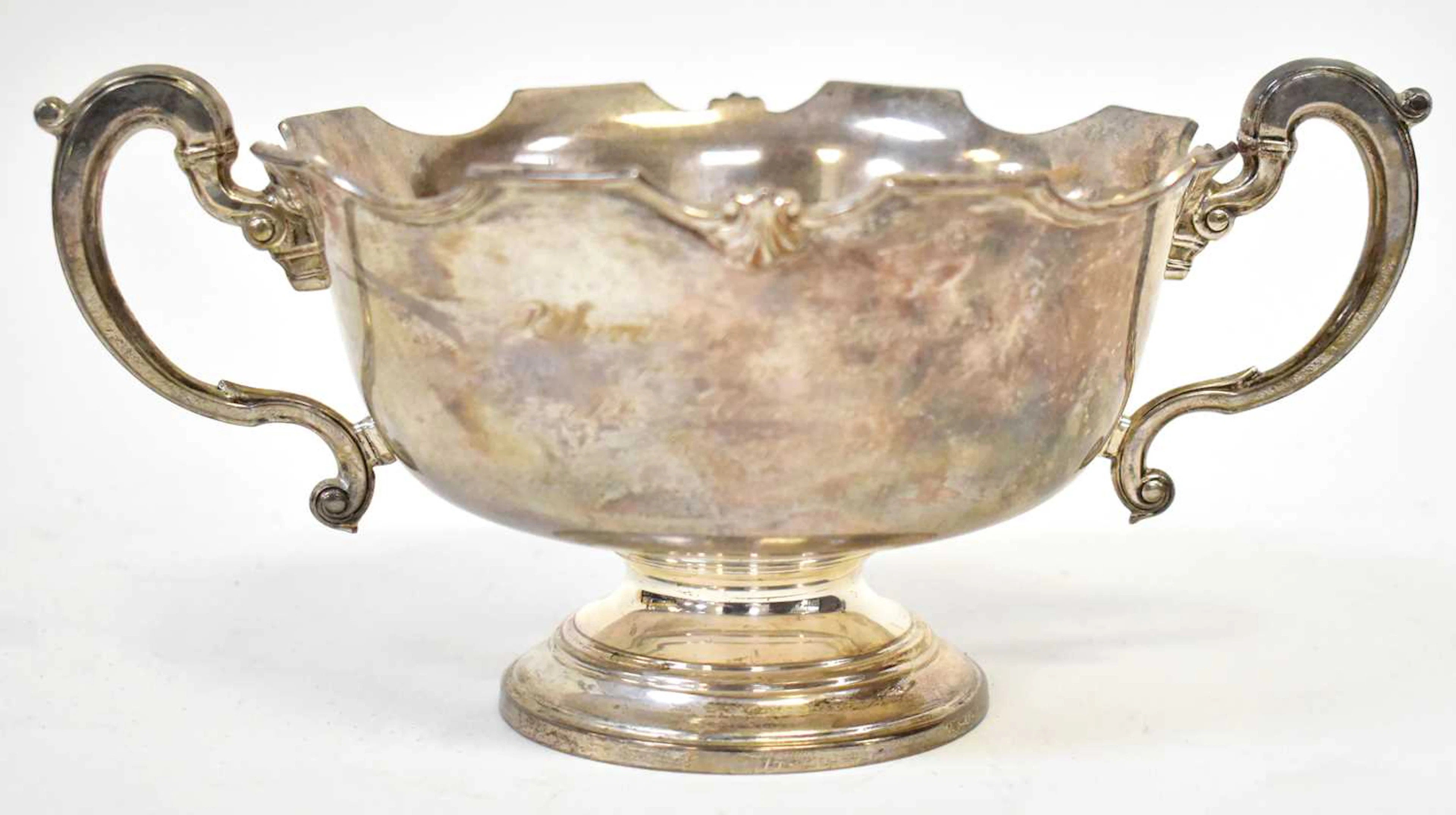 ADIE BROTHERS LTD; a George V hallmarked silver twin...