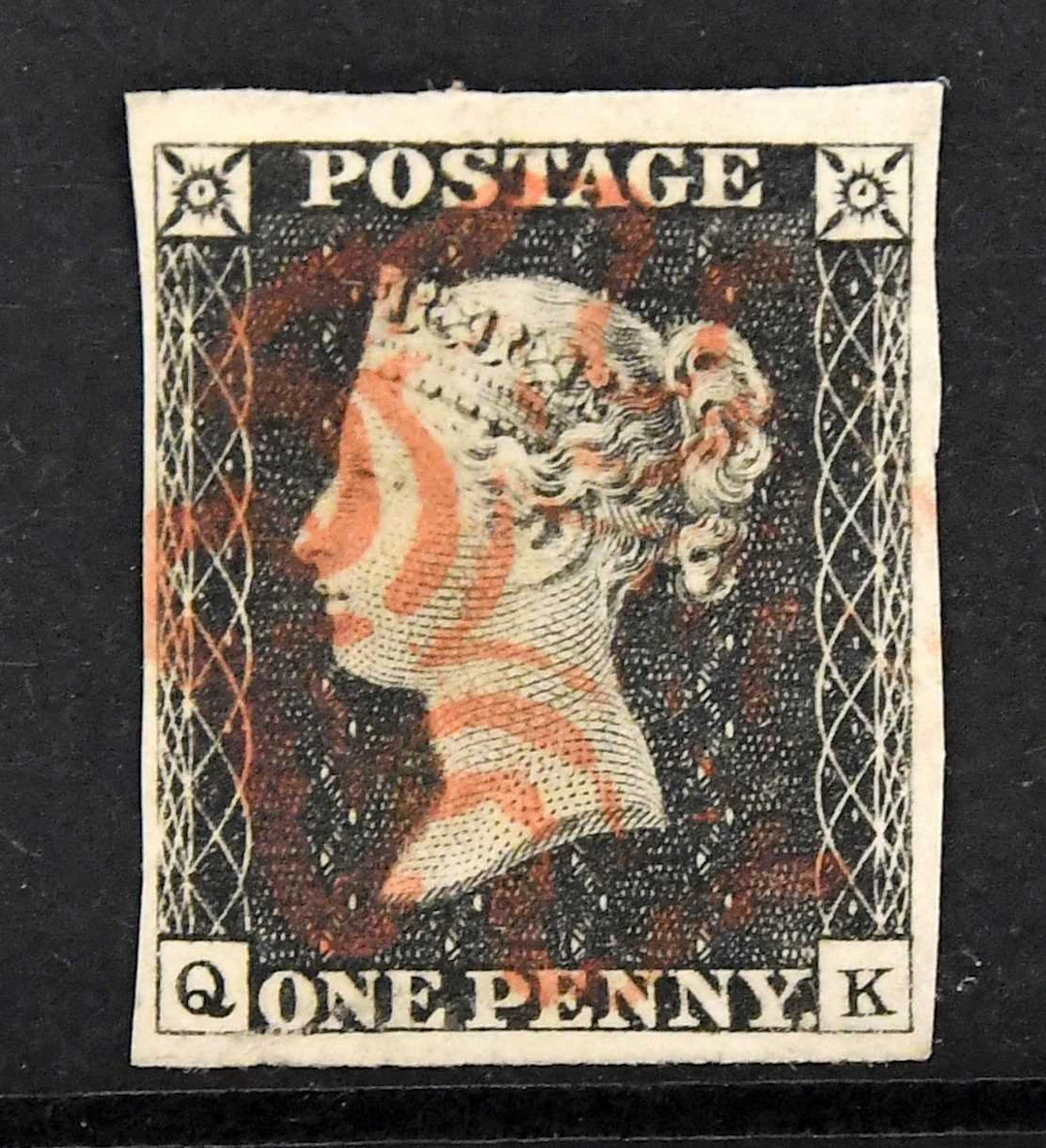 GREAT BRITAIN; 1840 1d black