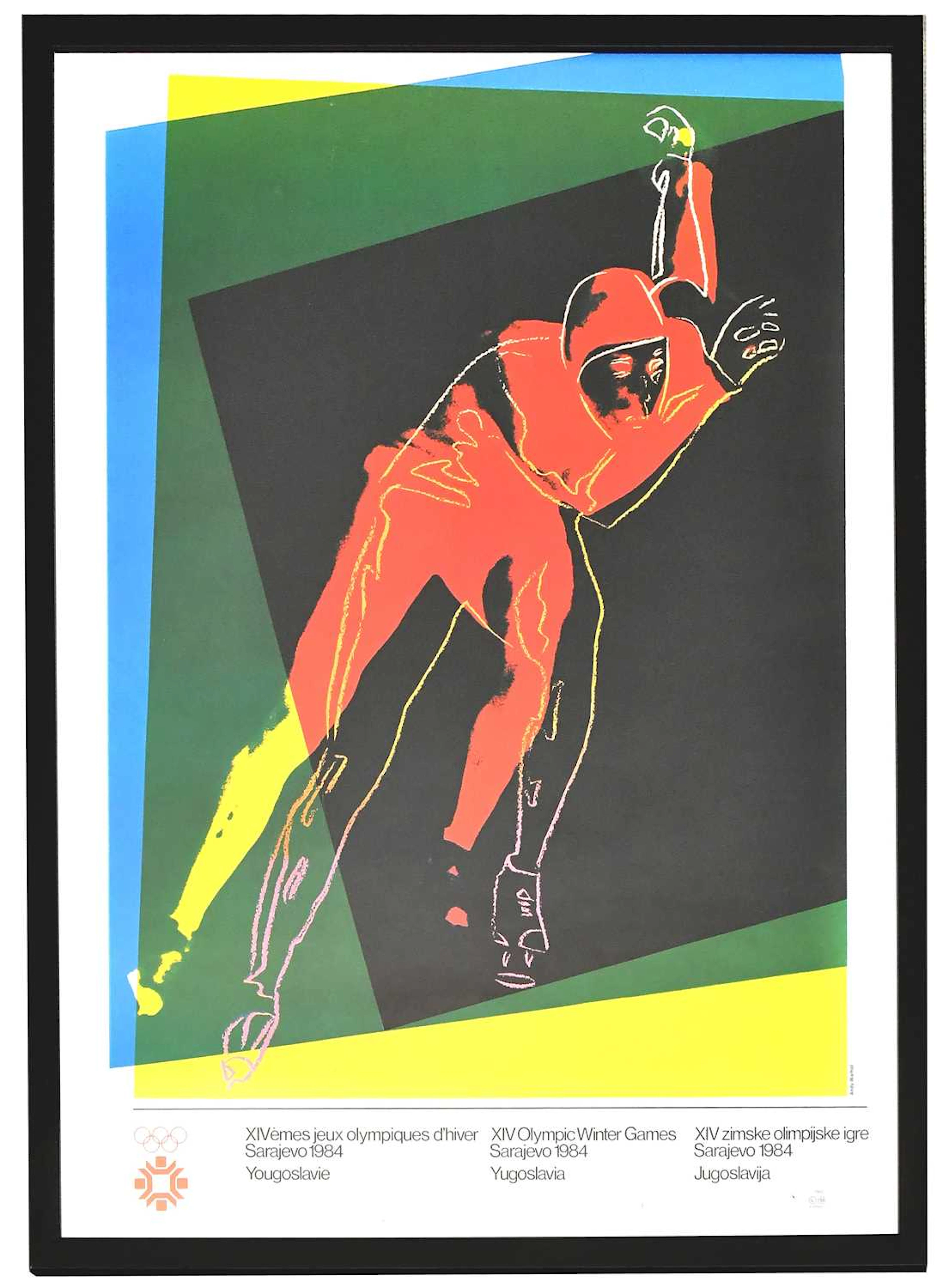 ANDY WARHOL (1928-1987); a 1984 Winter Olympics poster