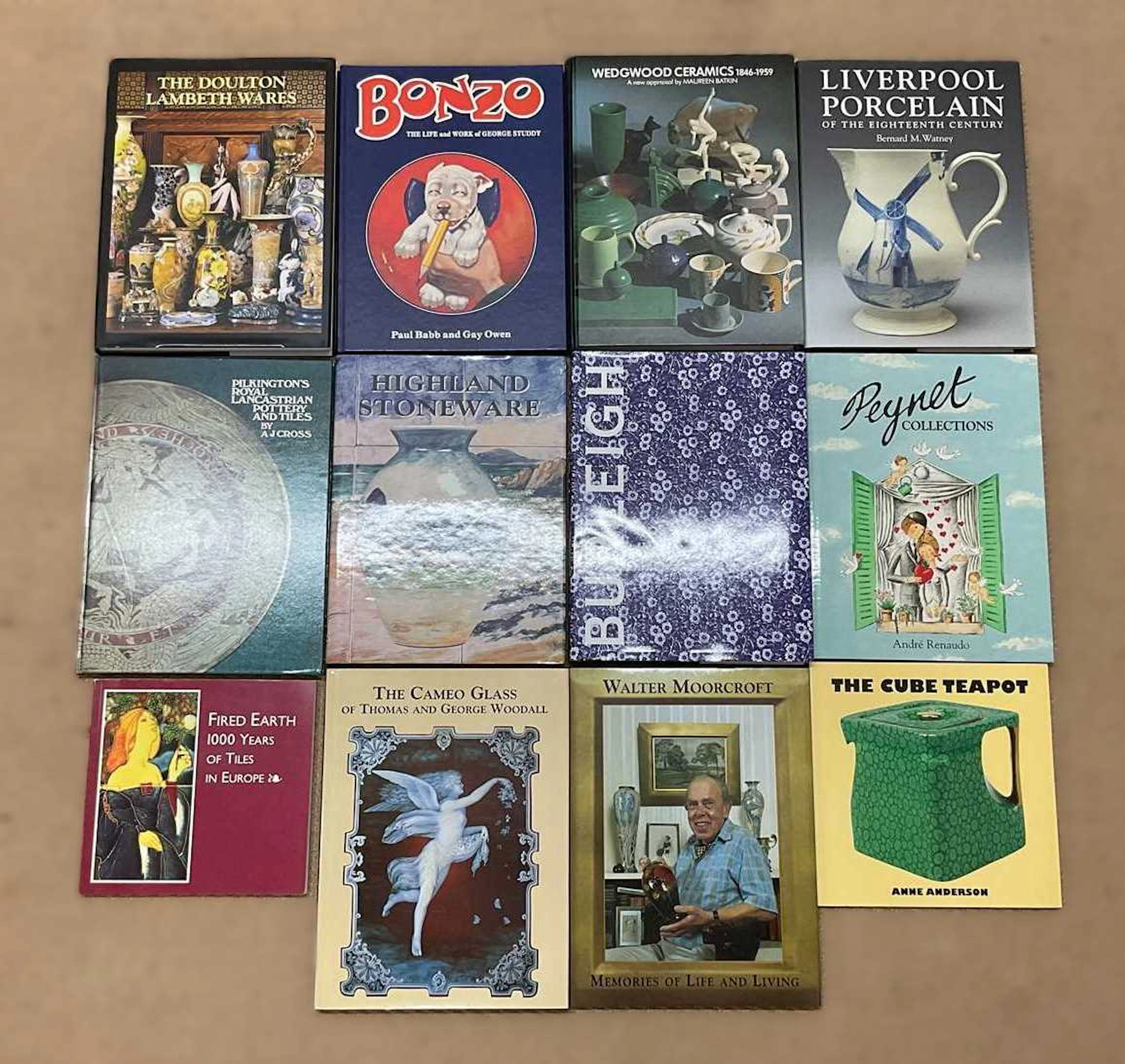 REFERENCE BOOKS; a collection of twelve books relating to Wedgwood Ceramics