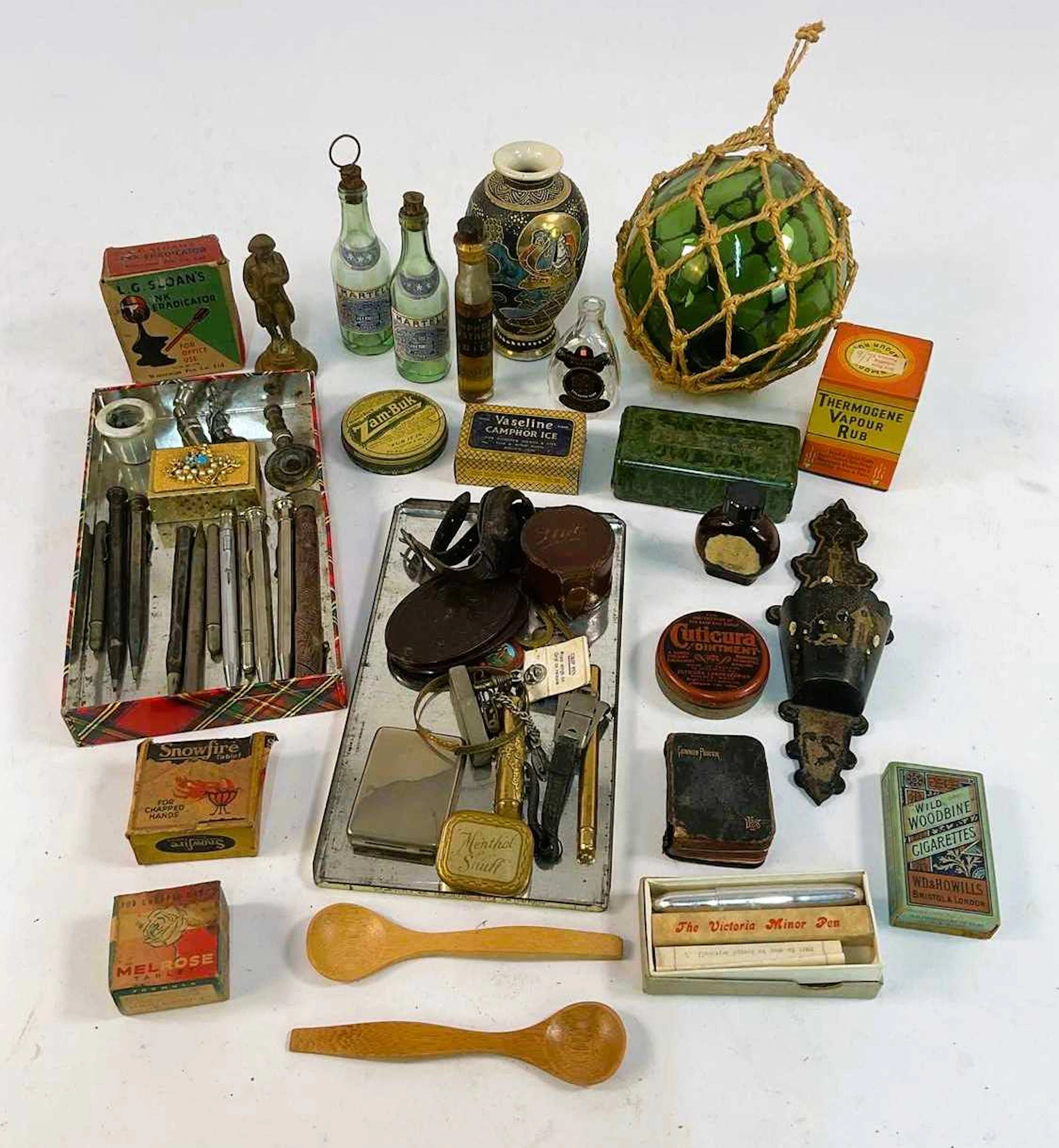 A group of collectors' items