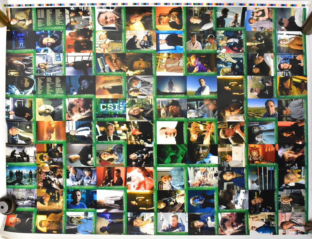 DOCTOR WHO; an uncut sheet of trading cards together with...