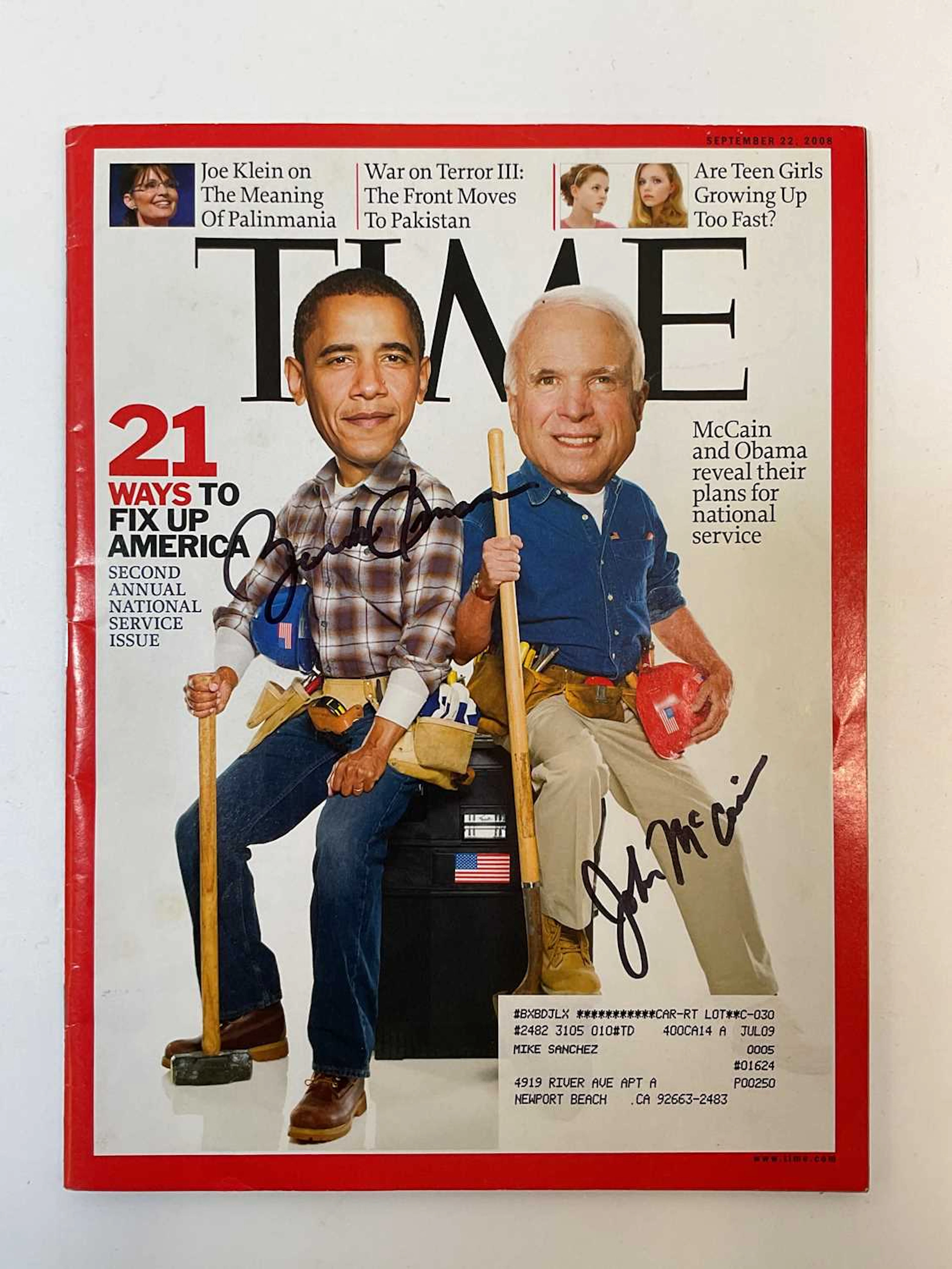 BARACK OBAMA; an issue of Time magazine