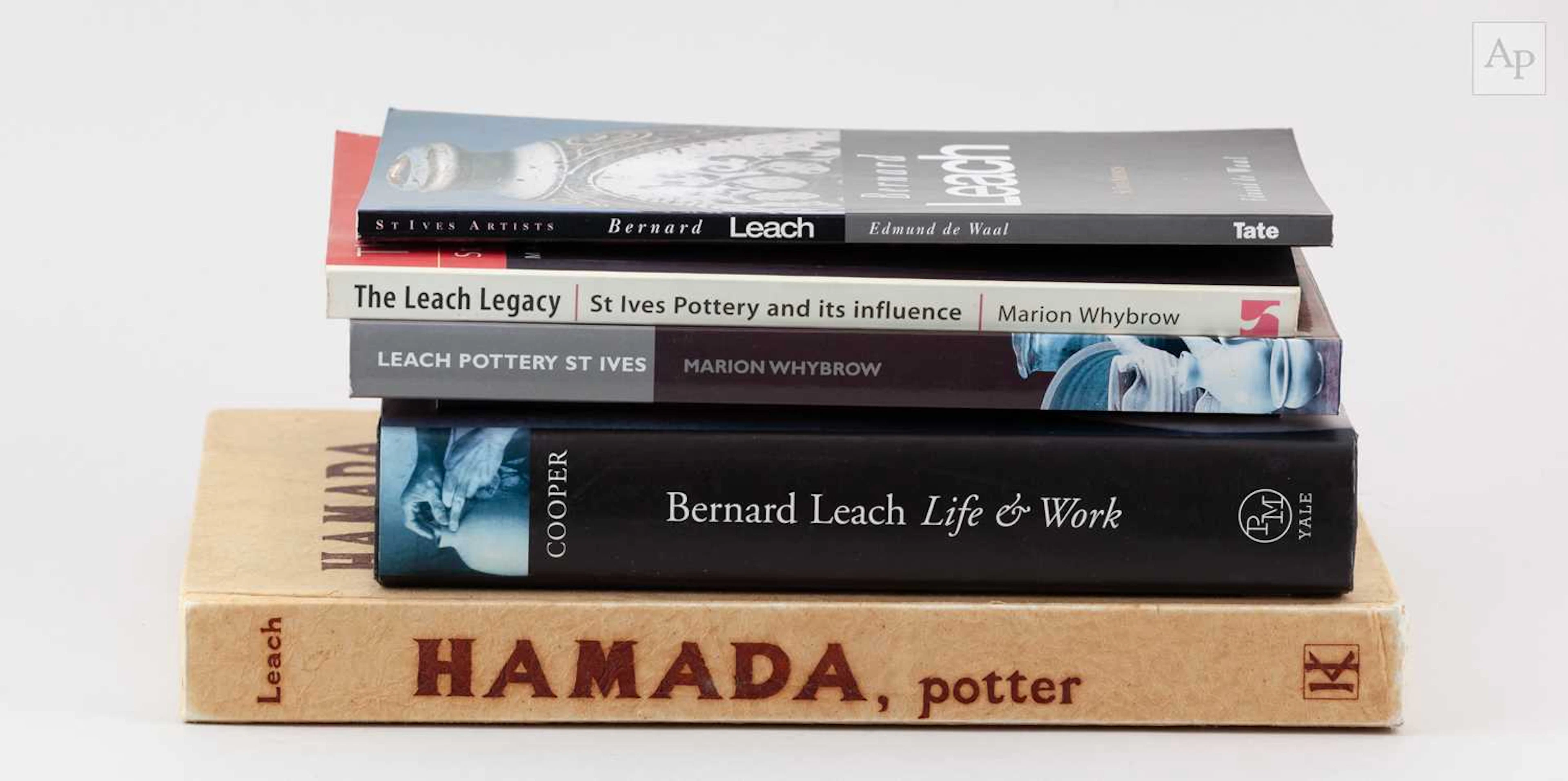 A collection of books on or by Bernard Leach
