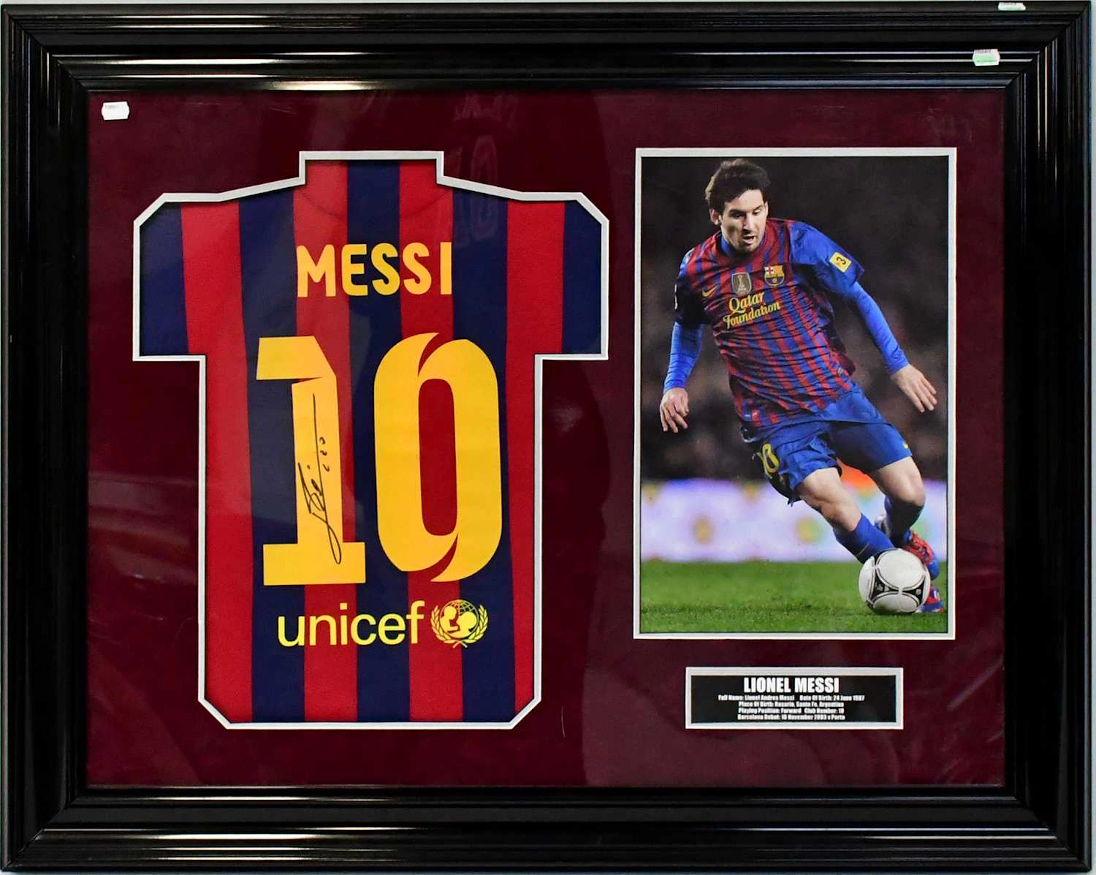 FC BARCELONA; a home jersey