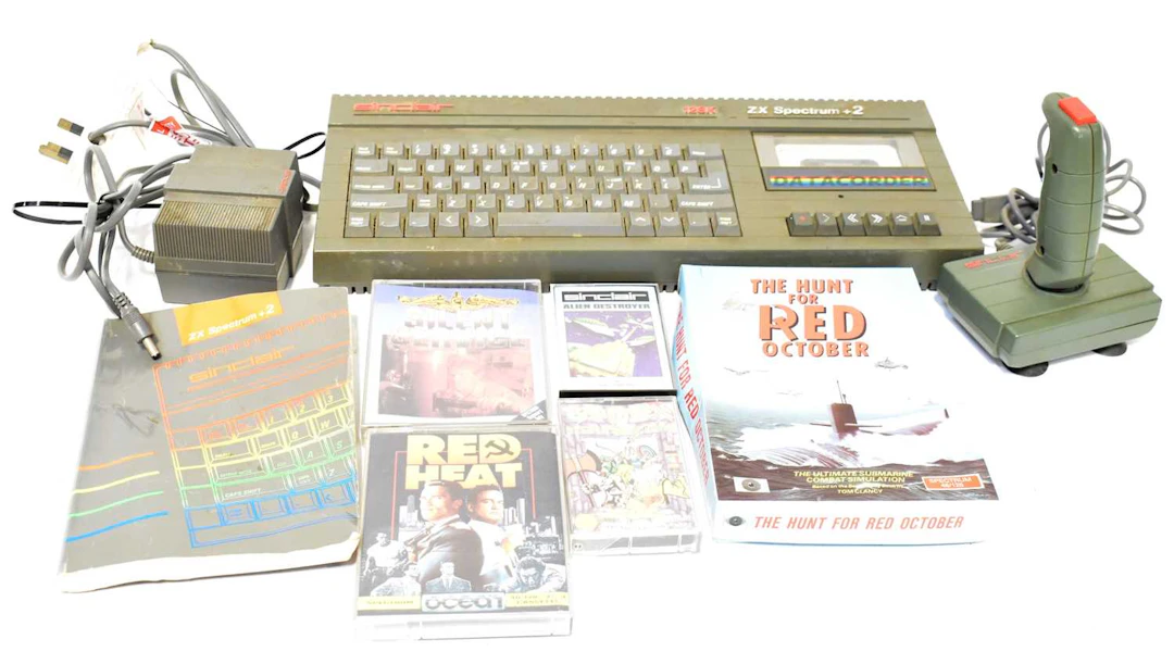 SINCLAIR; a vintage 128k ZX Spectrum 2 console