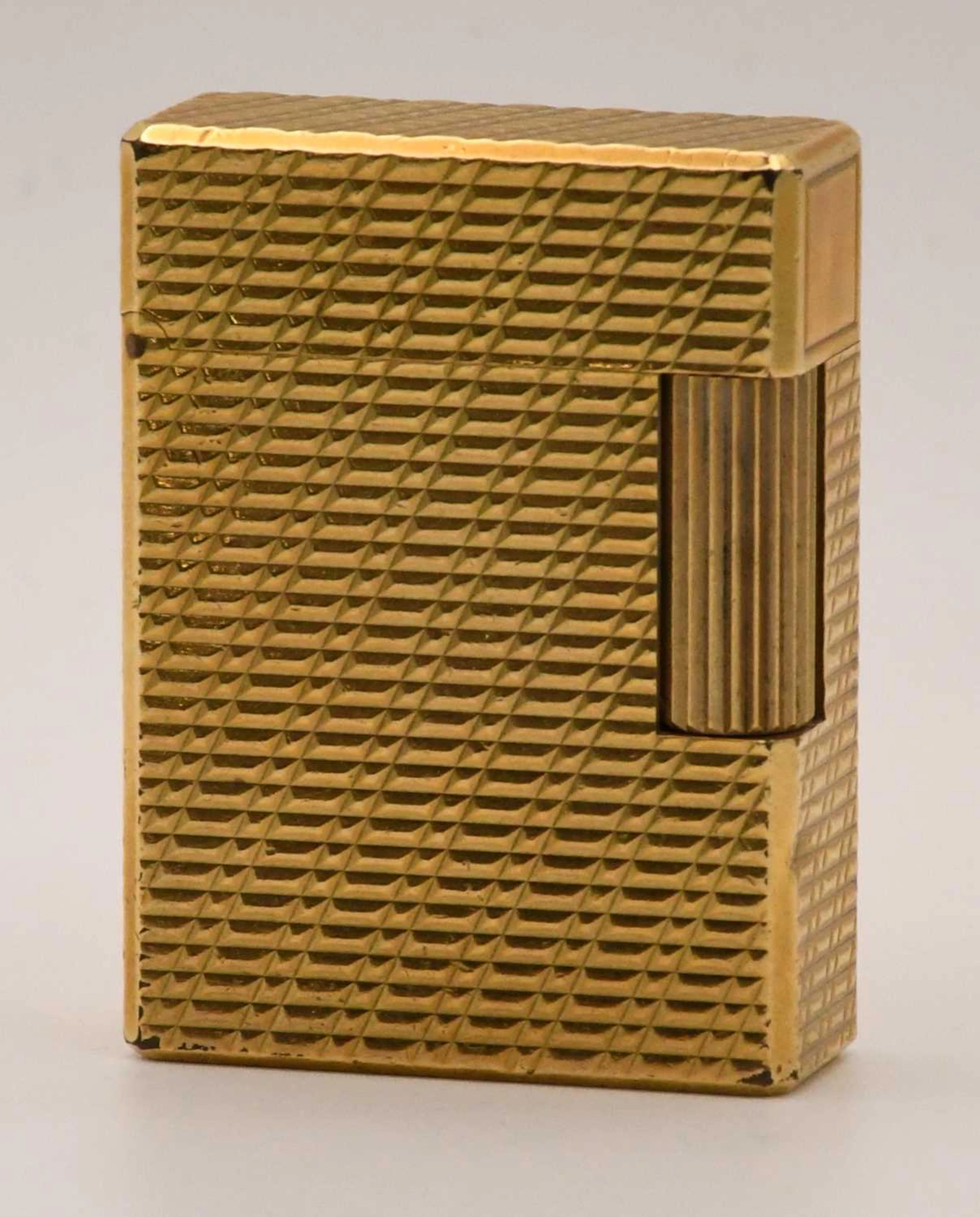 S J DUPONT; a vintage French gold plated cigarette lighter