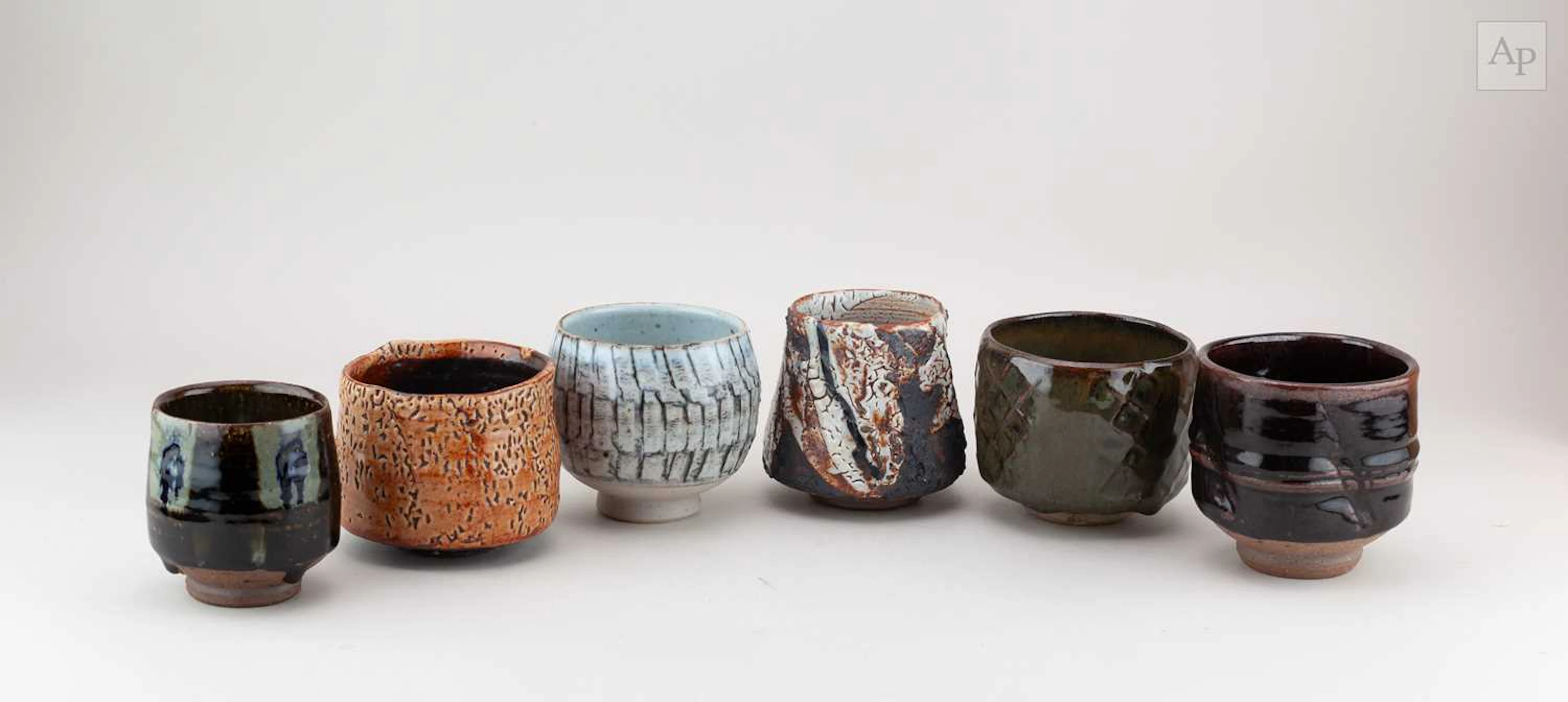 STEVE BOOTON (born 1957); a group of stoneware chawan and...