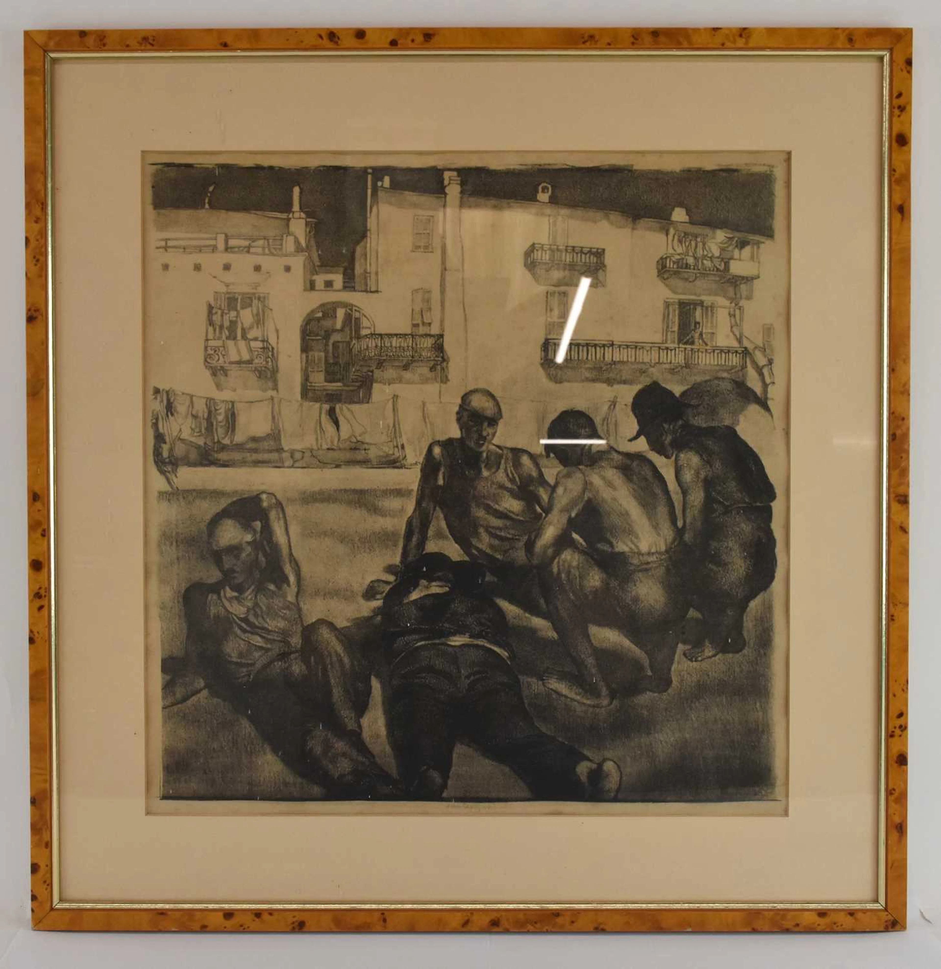 JOHN COPLEY (1875-1950); a signed etching