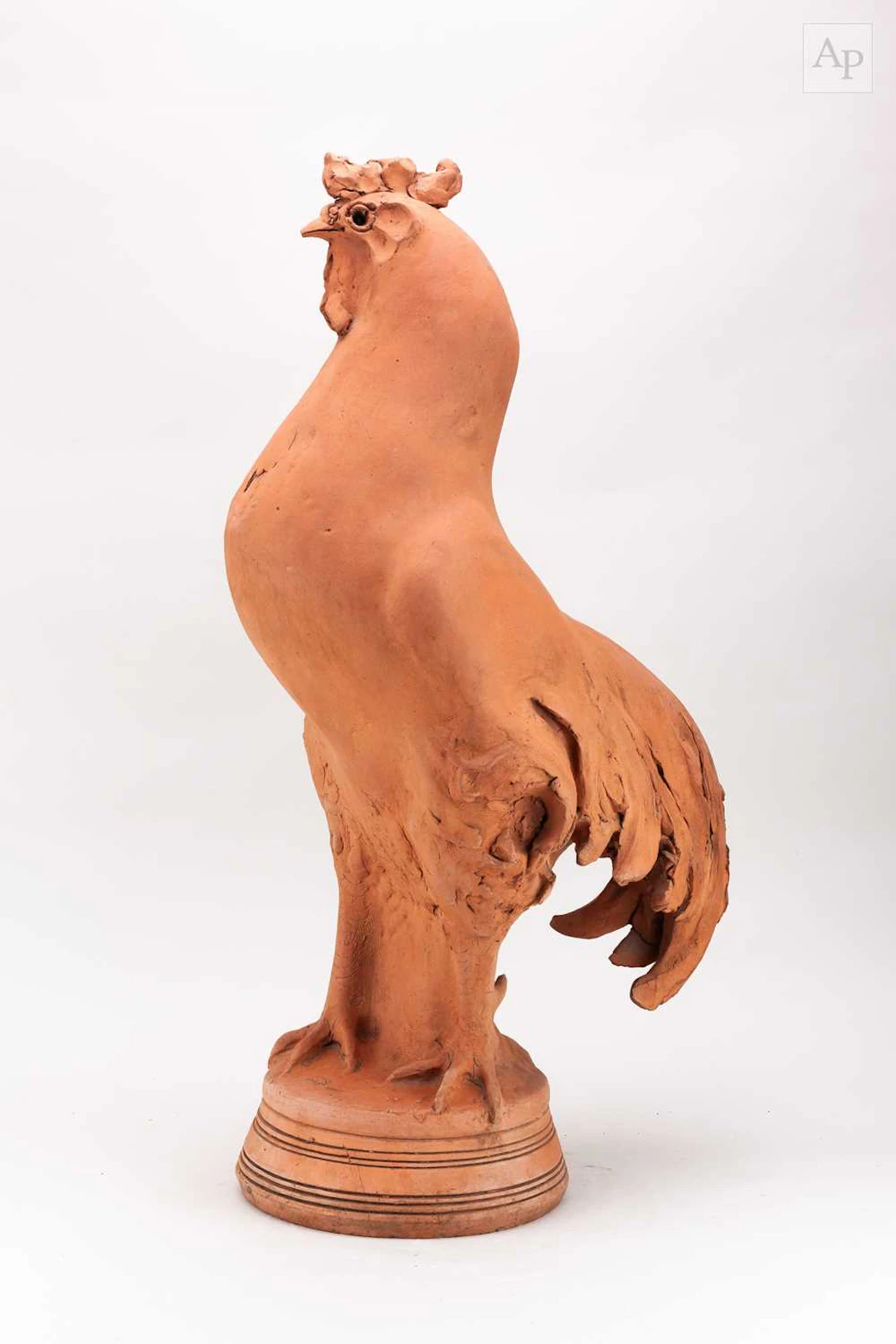 WILLIAM NEWLAND (1919-1998); a monumental terracotta sculpture of a cockerel